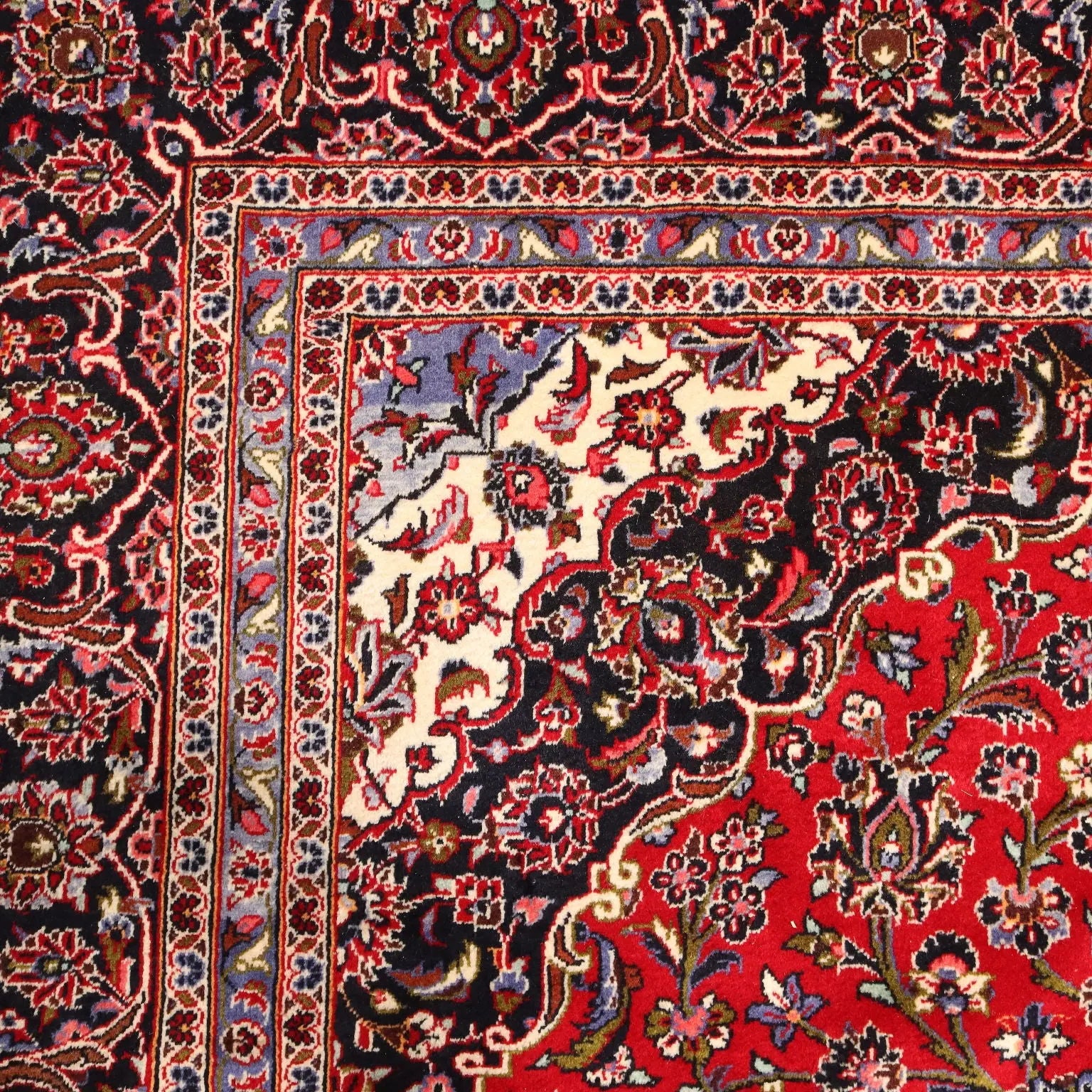 Antique Asian Carpet Cotton Wool Heavy Knot 167 x 116 In - 167 x 116 In | Antiques | Carpets