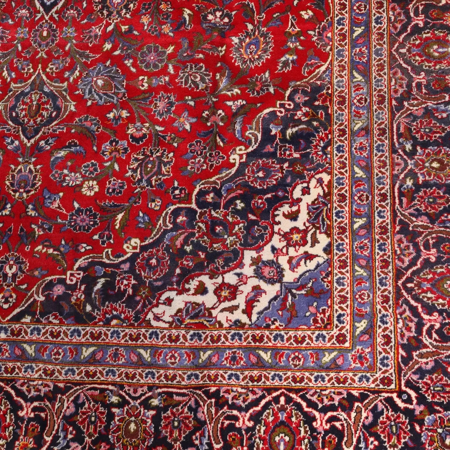Antique Asian Carpet Cotton Wool Heavy Knot 167 x 116 In - 167 x 116 In | Antiques | Carpets