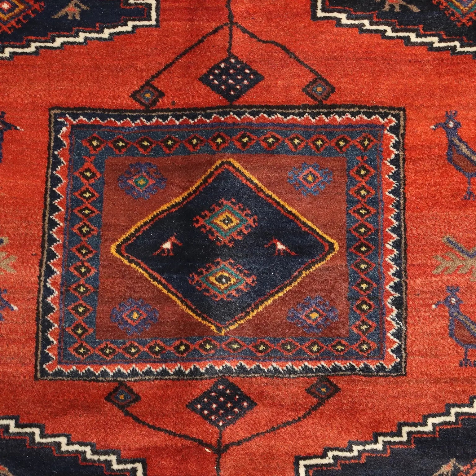 Antique Asian Carpet Wool Heavy Knot 114 x 81 In Original - 114 x 81 In | Antiques | Carpets