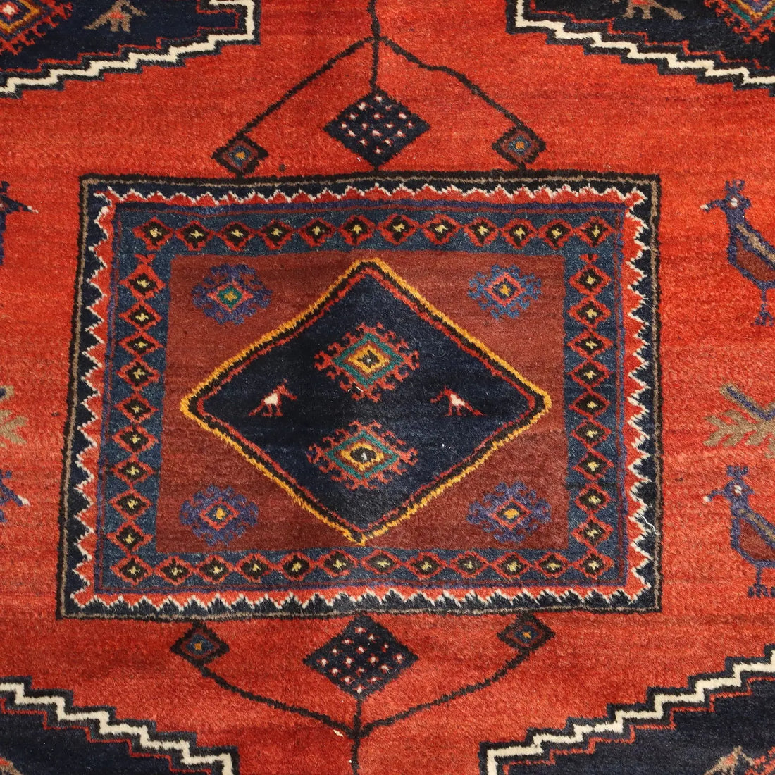 Antique Asian Carpet Wool Heavy Knot 114 x 81 In Original - 114 x 81 In | Antiques | Carpets