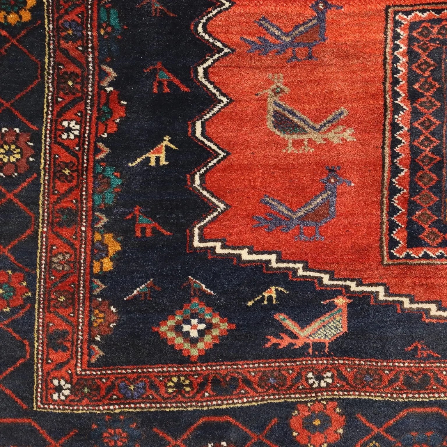 Antique Asian Carpet Wool Heavy Knot 114 x 81 In Original - 114 x 81 In | Antiques | Carpets