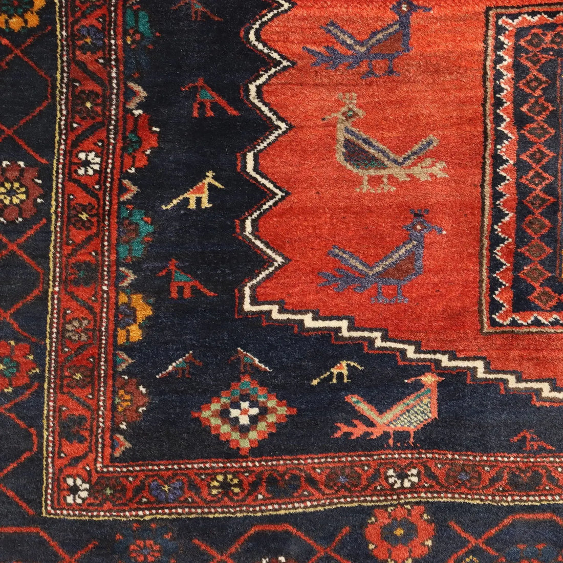 Antique Asian Carpet Wool Heavy Knot 114 x 81 In Original - 114 x 81 In | Antiques | Carpets
