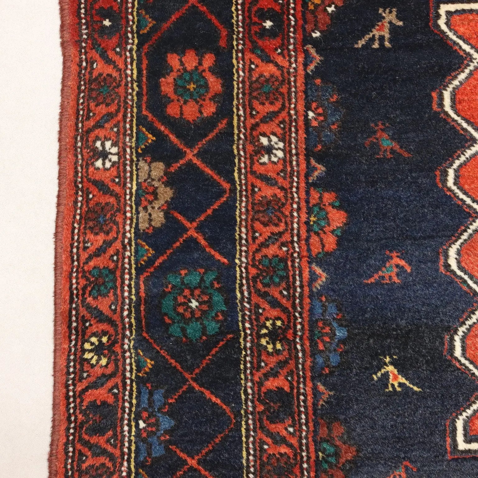 Antique Asian Carpet Wool Heavy Knot 114 x 81 In Original - 114 x 81 In | Antiques | Carpets