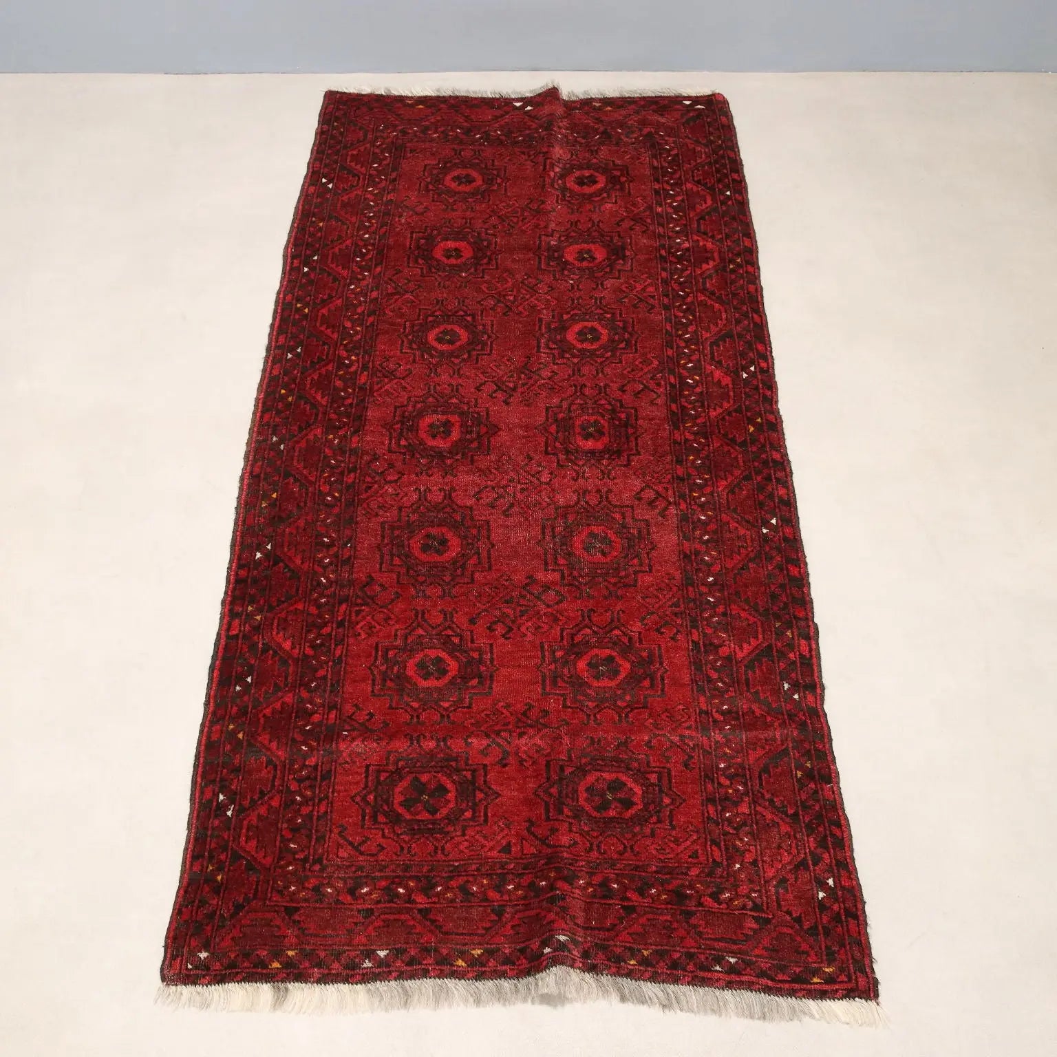 Afghan Bukhara Rug in Wool - 210 x 97 cm