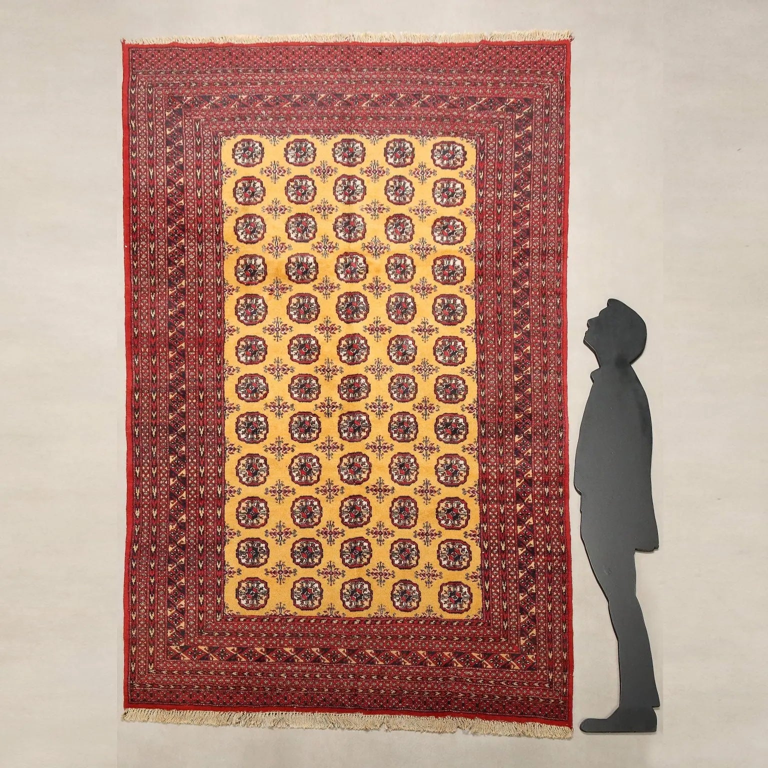 Bukhara Rug in Cotton and Wool - 280 x 187 cm
