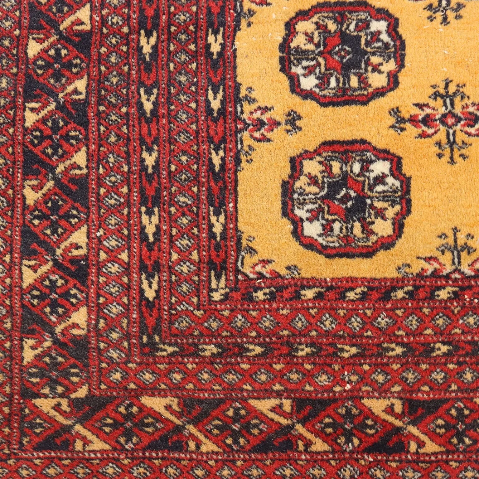 Bukhara Rug in Cotton and Wool - 280 x 187 cm
