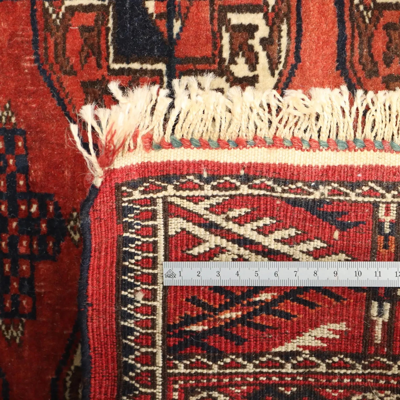 Antique Bukhara Carpet Wool Thin Knot Handmade 58 x 38 In - 58 x 38 In | Antiques | Carpets
