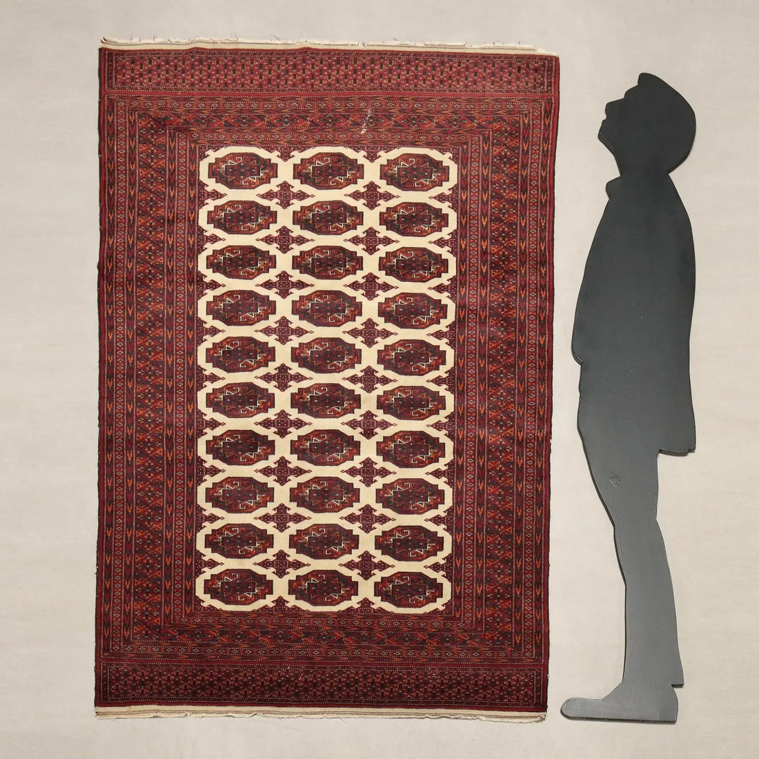  Bukhara Rug in Cotton and Wool
