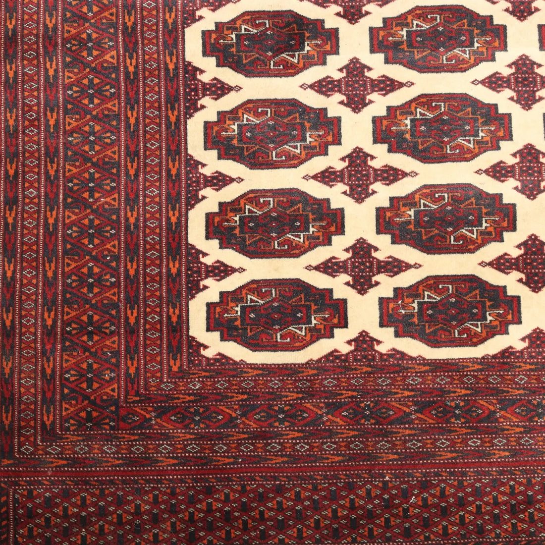  Bukhara Rug in Cotton and Wool