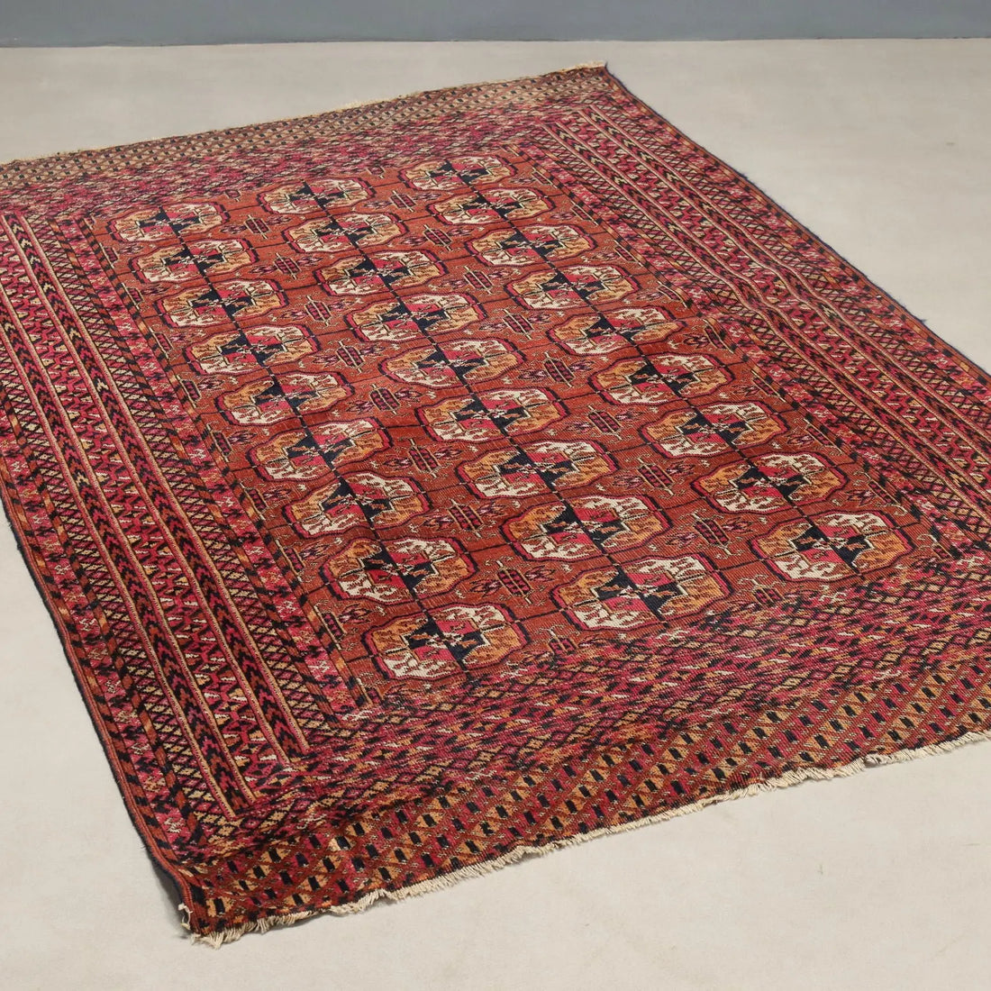 Antique Bukhara Carpet Wool Extra-Thin Knot Handmade 67 x 47 In - 67 x 47 In | Antiques | Carpets