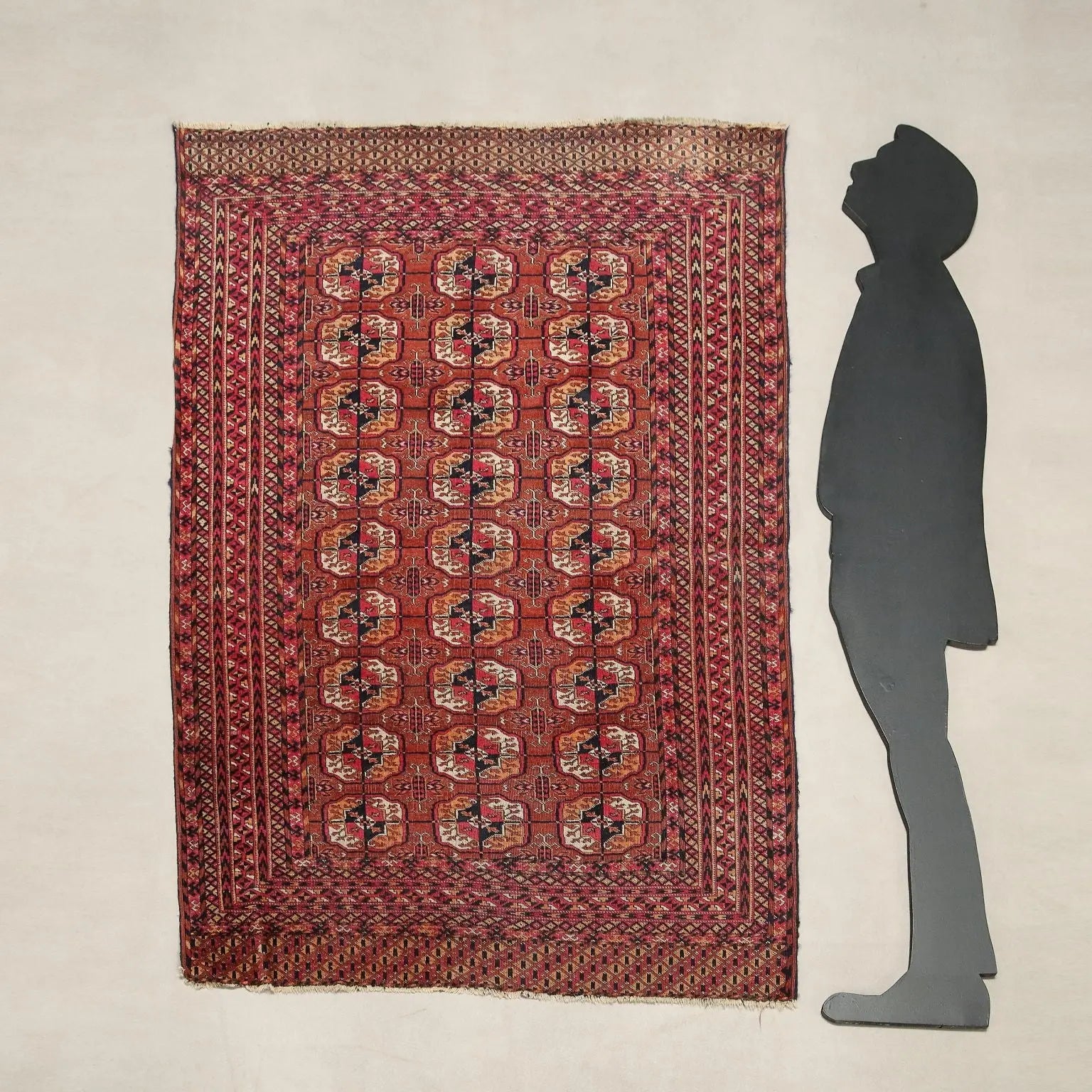Antique Bukhara Carpet Wool Extra-Thin Knot Handmade 67 x 47 In - 67 x 47 In | Antiques | Carpets