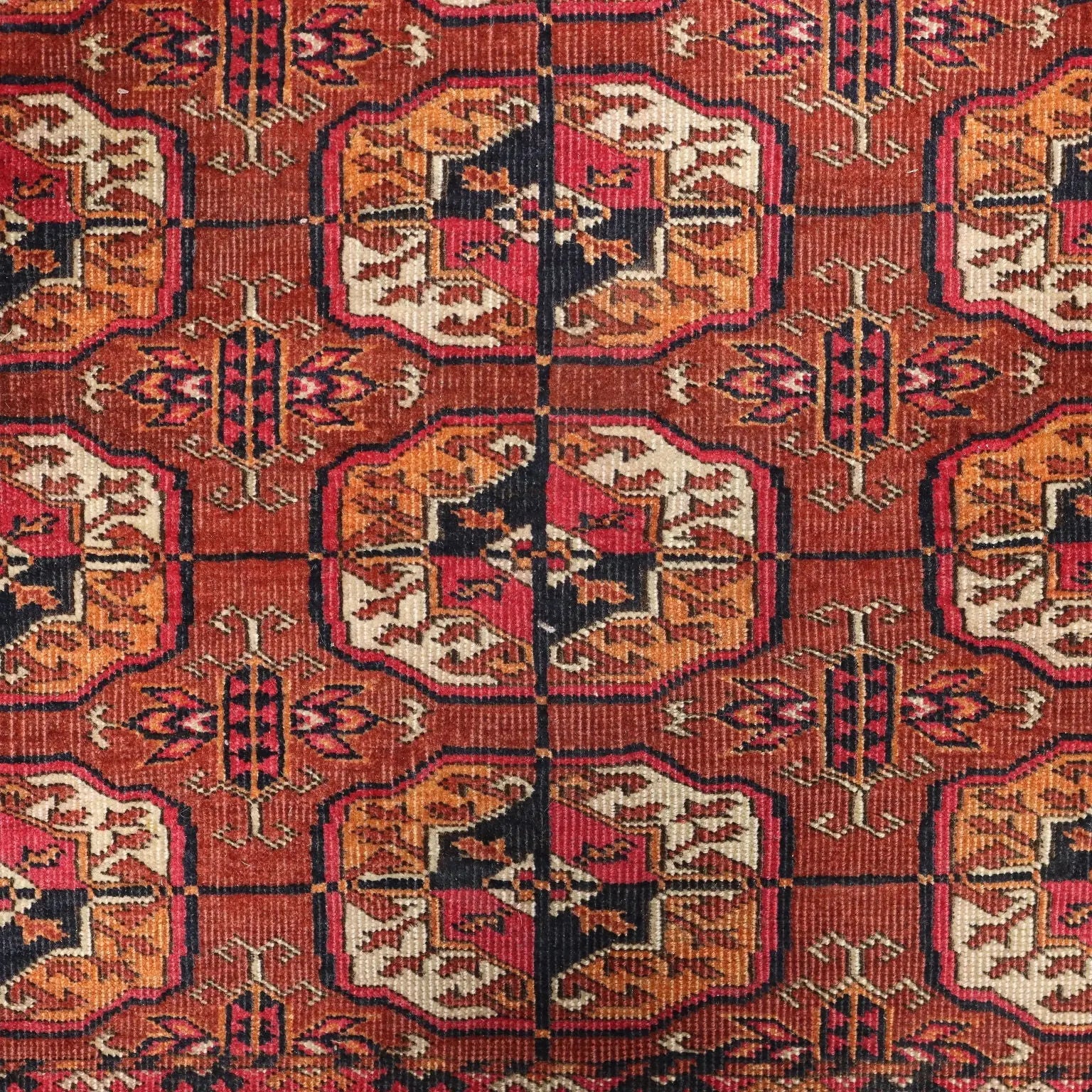 Antique Bukhara Carpet Wool Extra-Thin Knot Handmade 67 x 47 In - 67 x 47 In | Antiques | Carpets