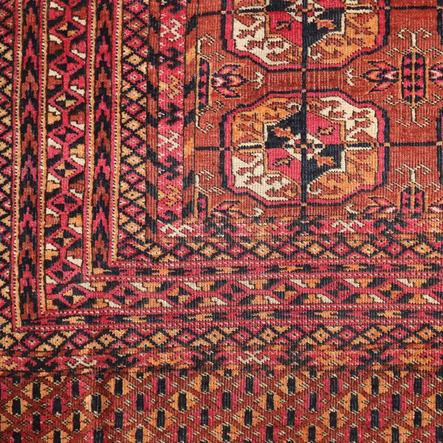 Antique Bukhara Carpet Wool Extra-Thin Knot Handmade 67 x 47 In - 67 x 47 In | Antiques | Carpets