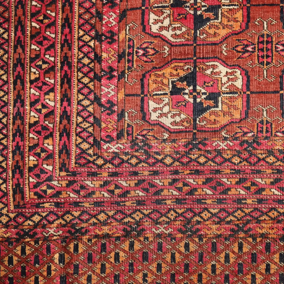 Antique Bukhara Carpet Wool Extra-Thin Knot Handmade 67 x 47 In - 67 x 47 In | Antiques | Carpets
