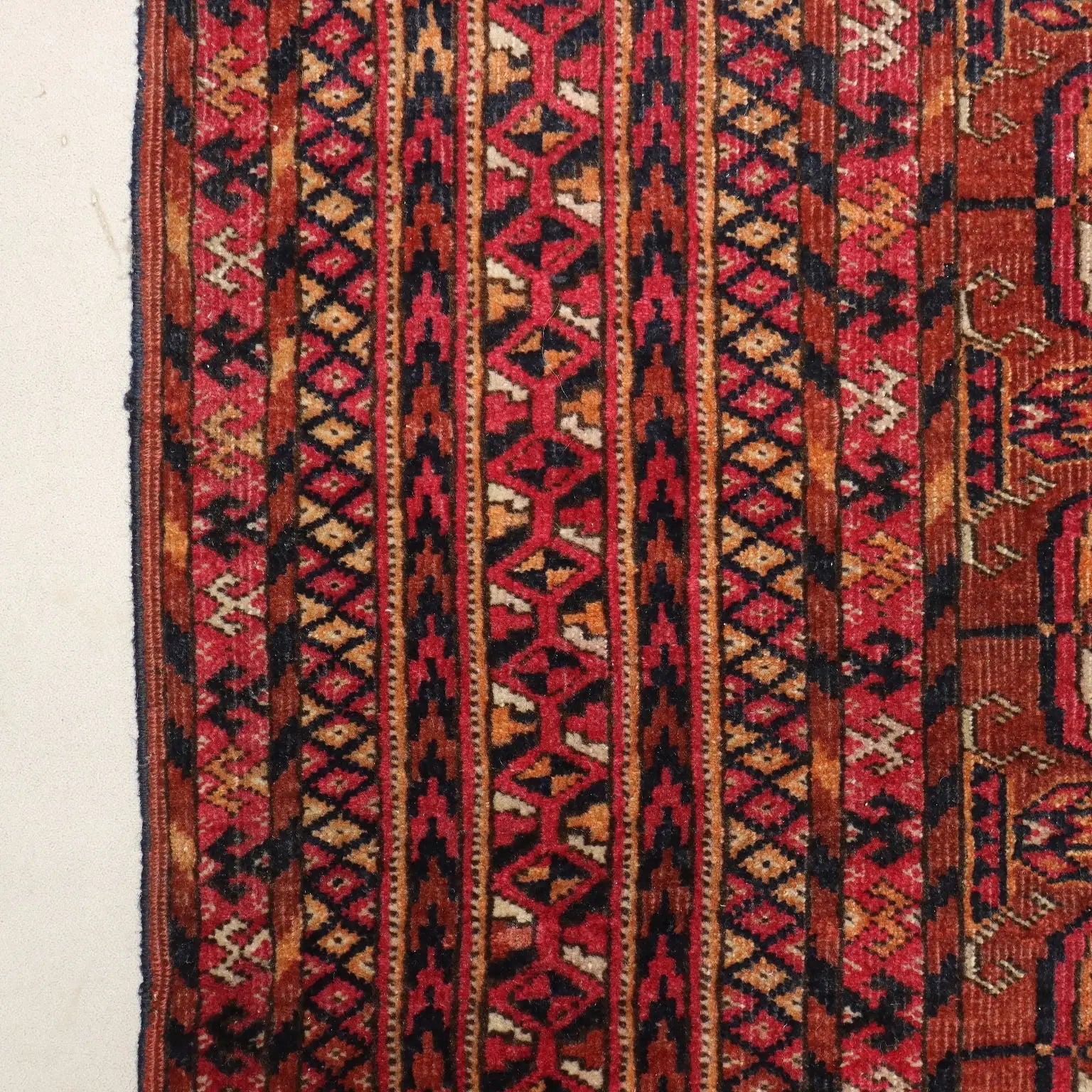 Antique Bukhara Carpet Wool Extra-Thin Knot Handmade 67 x 47 In - 67 x 47 In | Antiques | Carpets