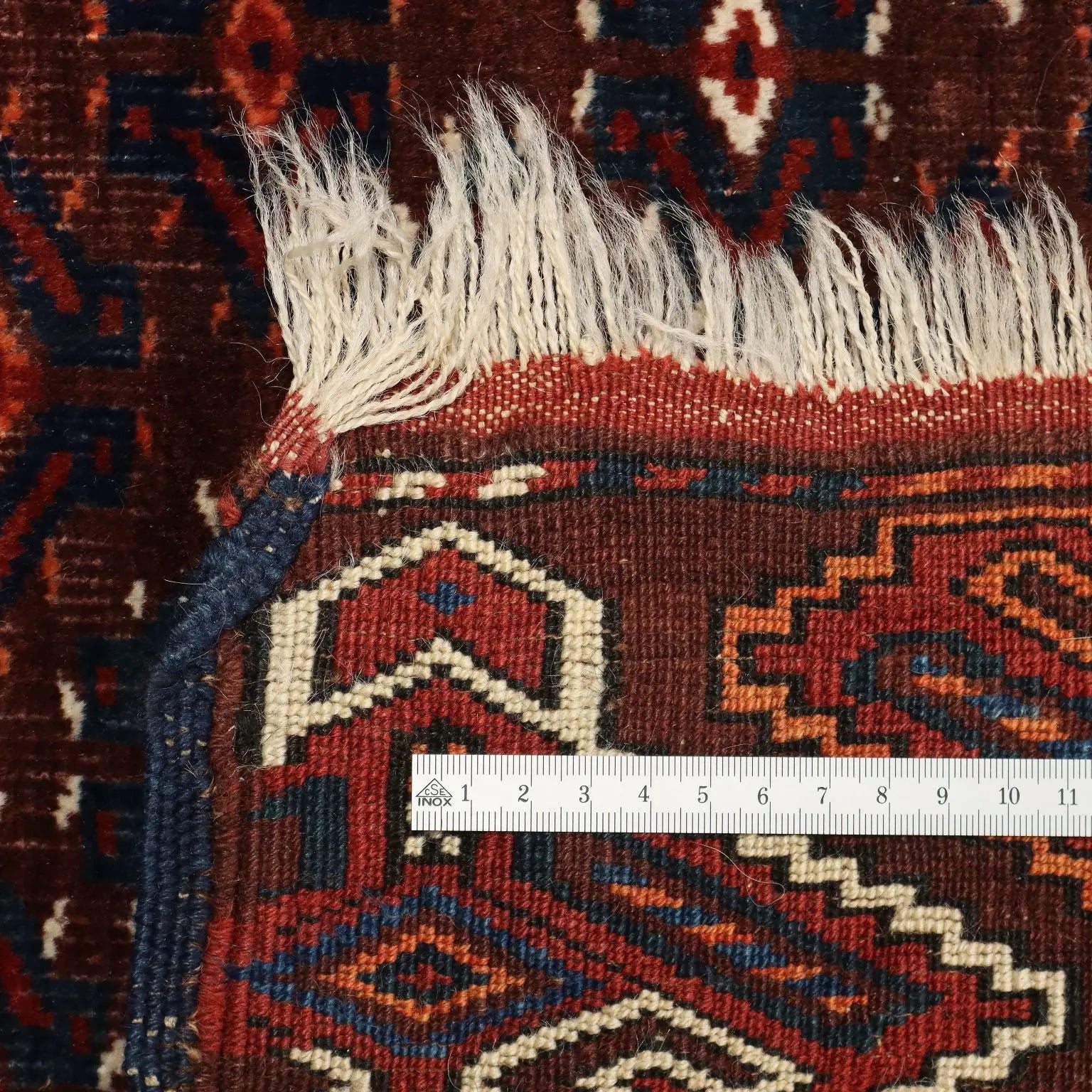 Antique Bukhara Catpet Wool Extra-Thin Knot Turkmenistan 65 x 54 In - 65 x 54 In | Antiques | Carpets