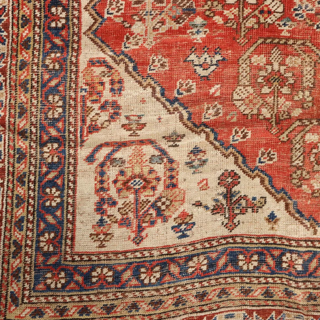 Antique Kaskay Carpet Wool Thin Knot Handmade 68 x 55 In - 68 x 55 In | Antiques | Carpets