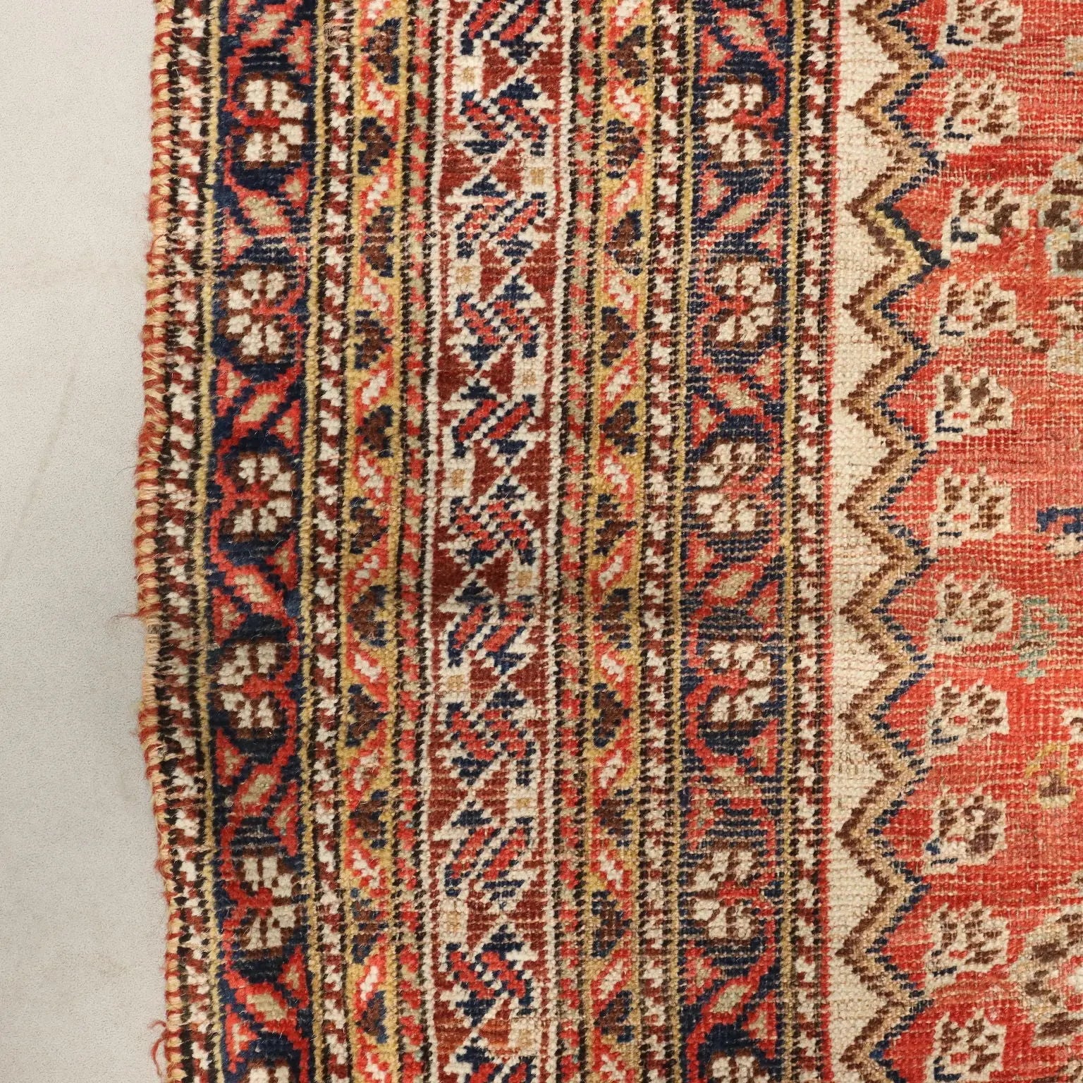 Antique Kaskay Carpet Wool Thin Knot Handmade 68 x 55 In - 68 x 55 In | Antiques | Carpets