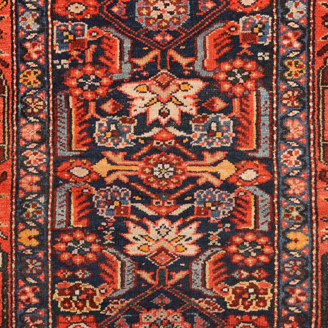 Antique Malayer Carpet Cotton Wool Heavy Knot 191 x 39 In