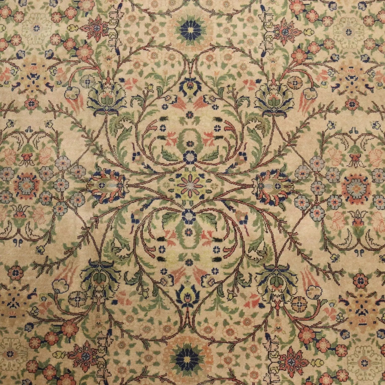Antique Hereke Carpet Cotton Wool Turkey 148 x 97 In