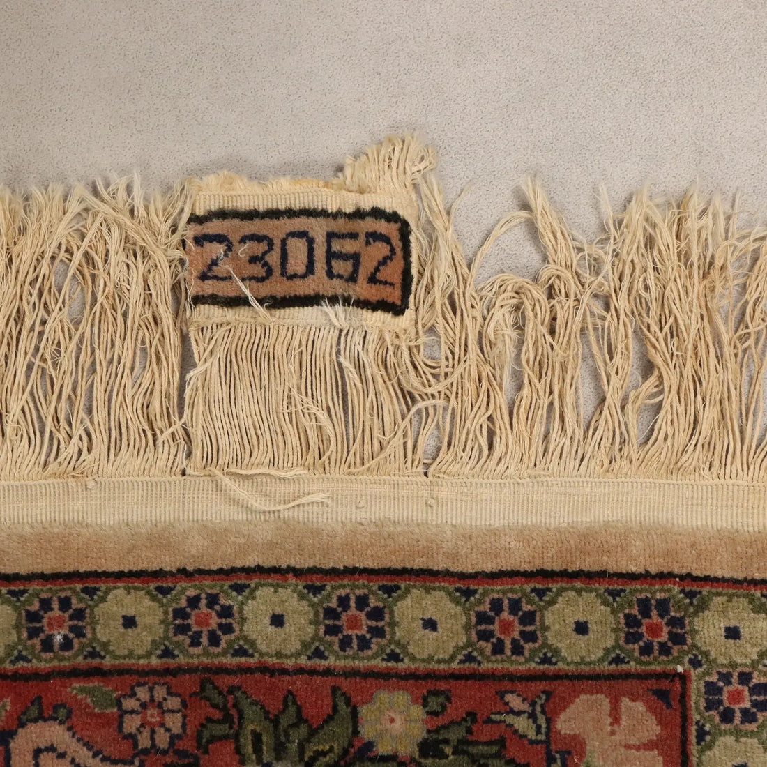 Antique Hereke Carpet Cotton Wool Turkey 148 x 97 In