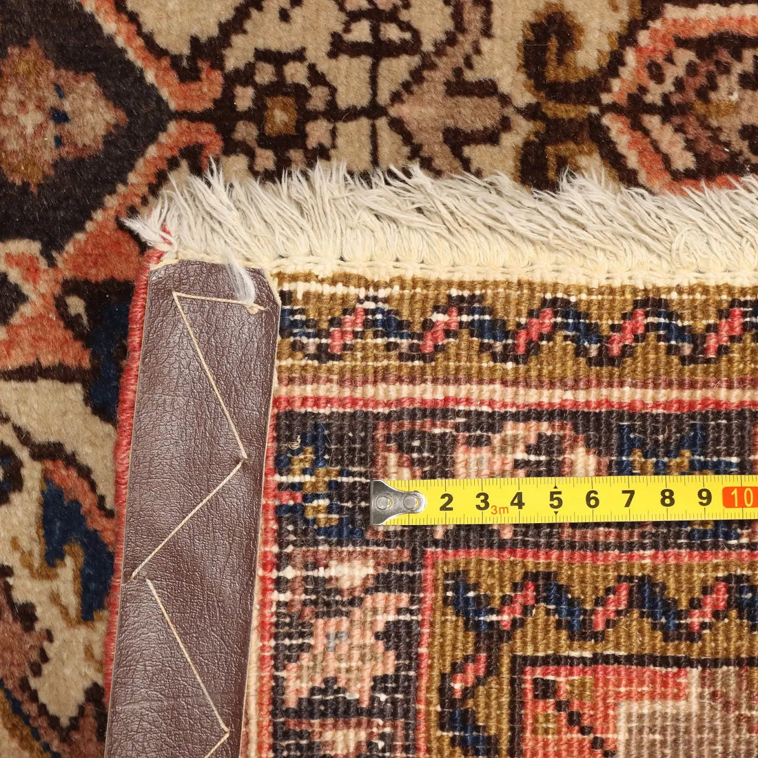 Antique Asian Carpet Cotton Wool Heavy Knot 58 x 40 In