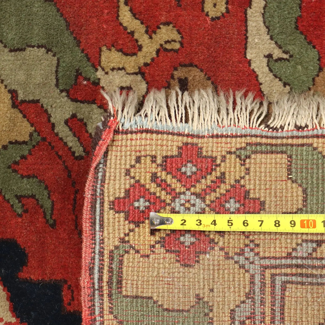 Antique Herat Carpet Wool Heavy Knot Azerbaijan 98 x 58 In