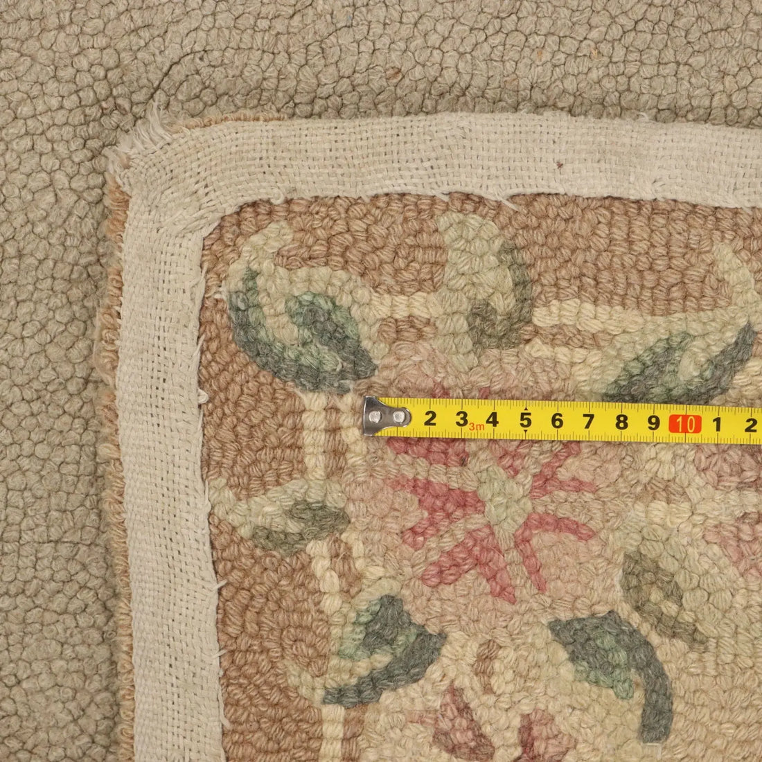 Antique Middle Point Carpet Cotton Heavy Knot 118 x 75 In