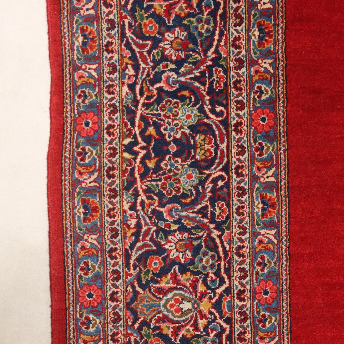 Antique Asian Carpet Cotton Wool Thin Knot 131 x 85 In