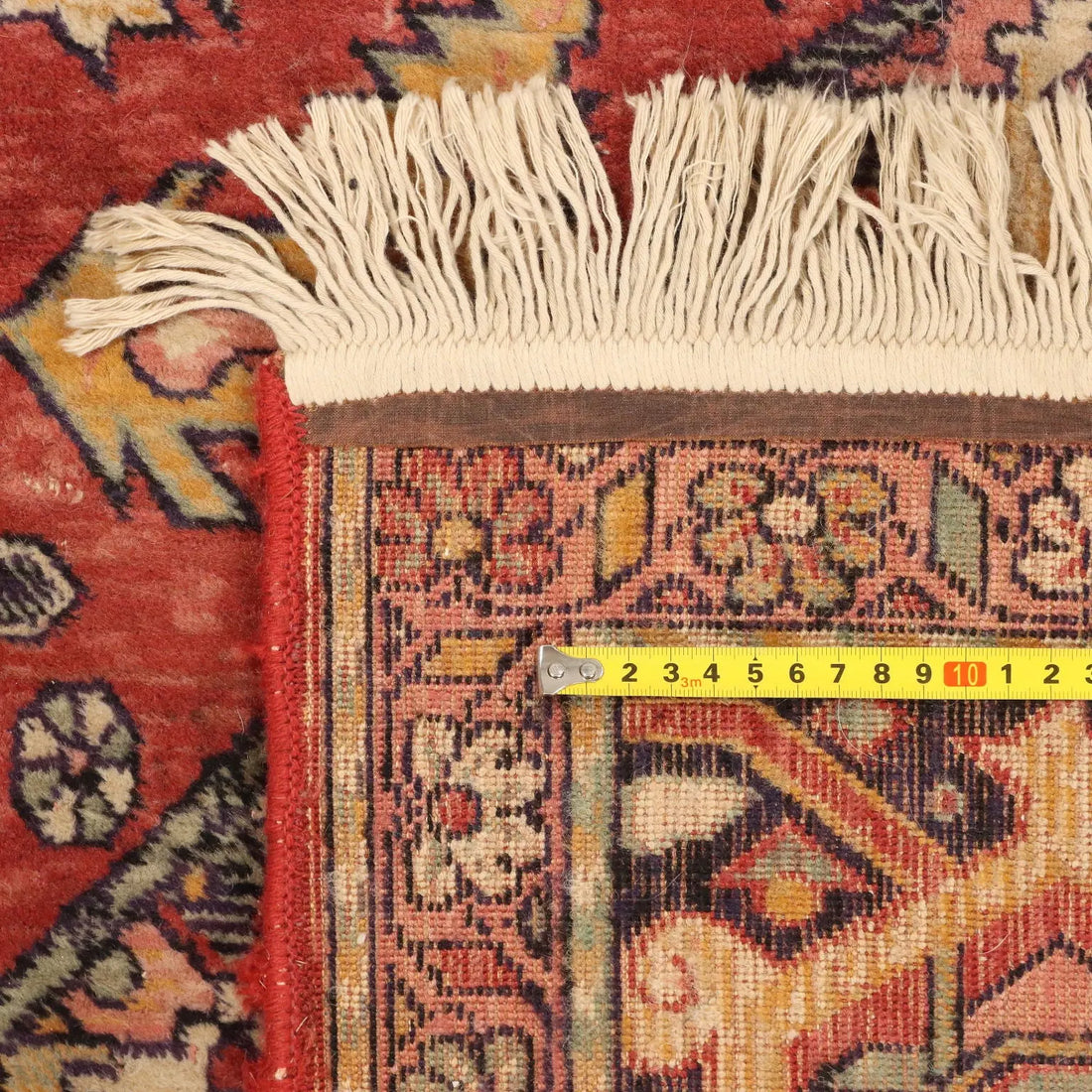 Antique Asian Carpet Cotton Wool Thin Knot 135 x 94 In