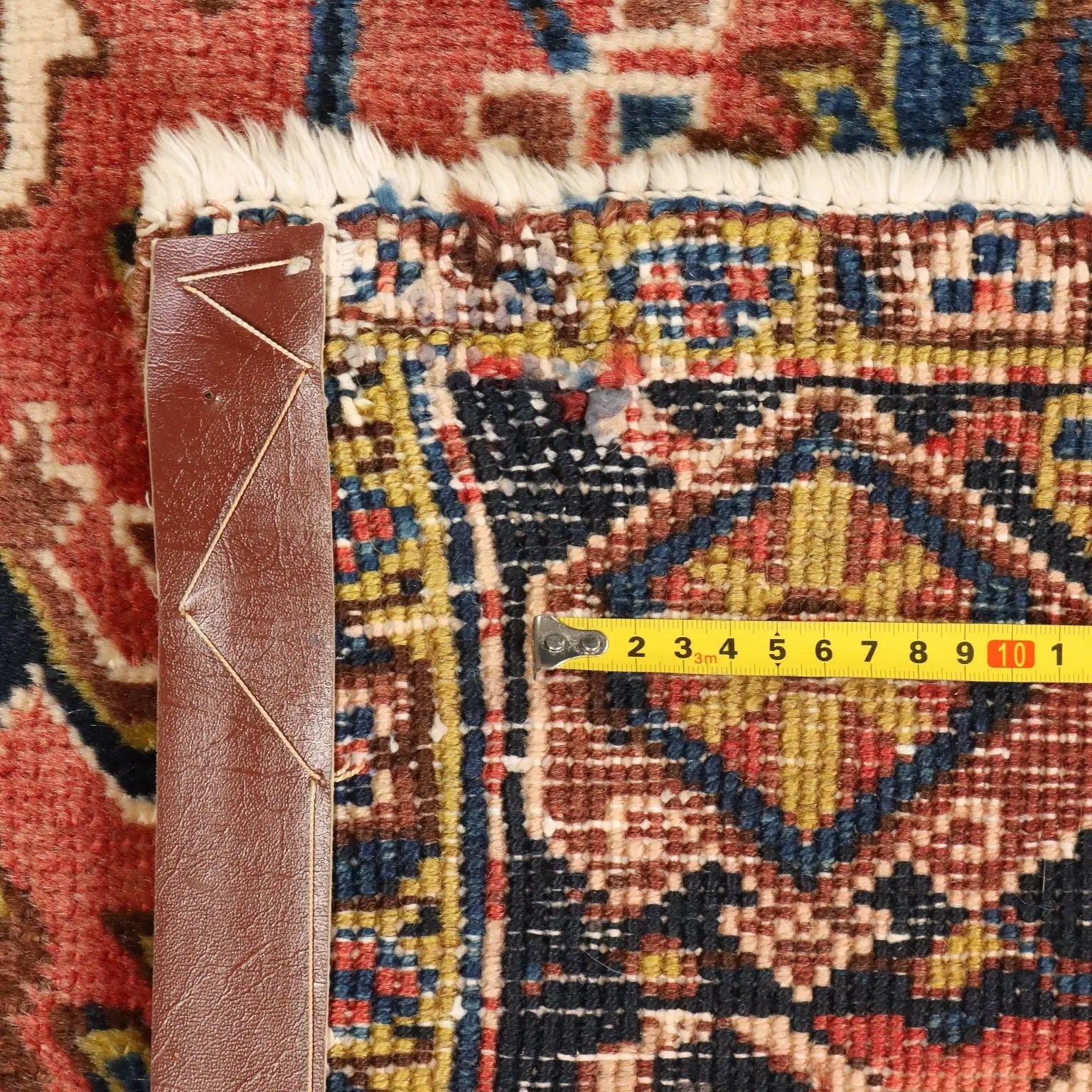 Antique Asian Carpet Cotton Wool Heavy Knot 127 x 90 In