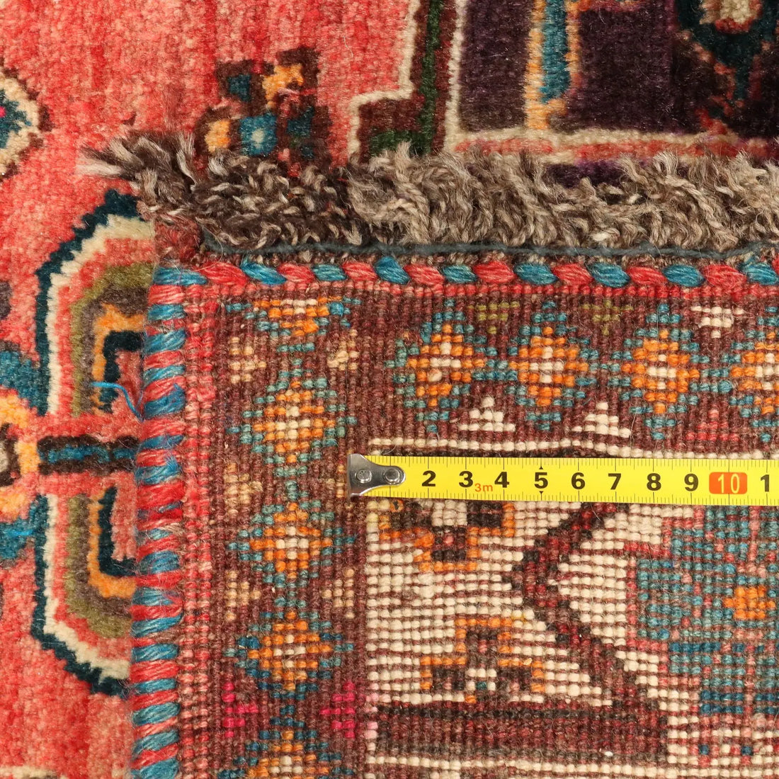Antique Asian Carpet Wool Heavy Knot Handmade 85 x 61 In