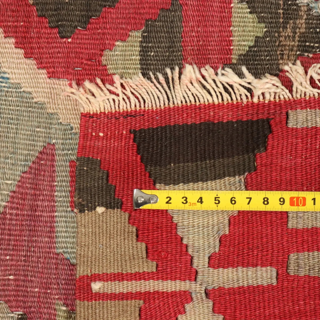 Antique Kilim Rug Cotton Wool Handmade 87 x 58 In Original