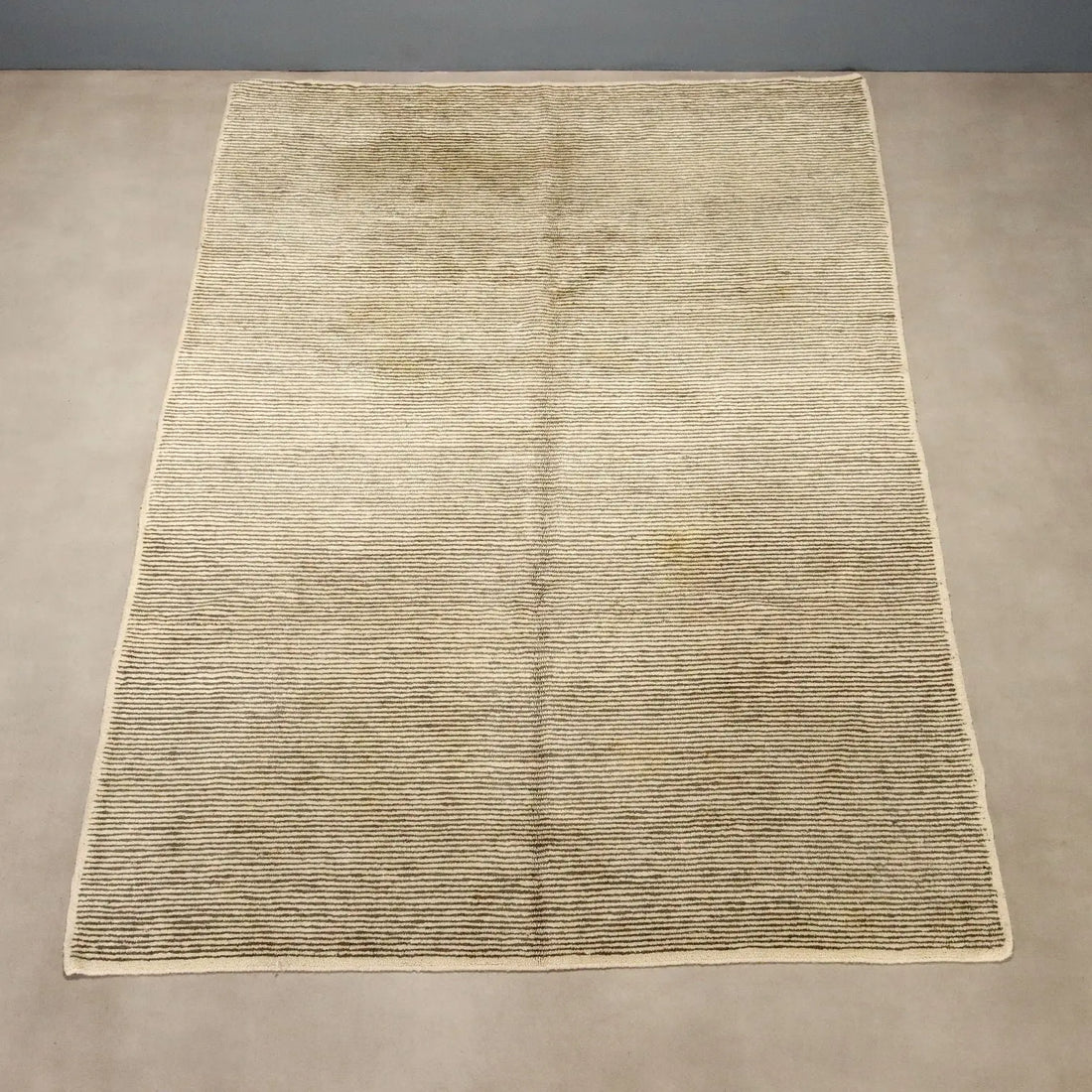 Antique Asian Carpet Wool Heavy Knot Handmade 79 x 118 In