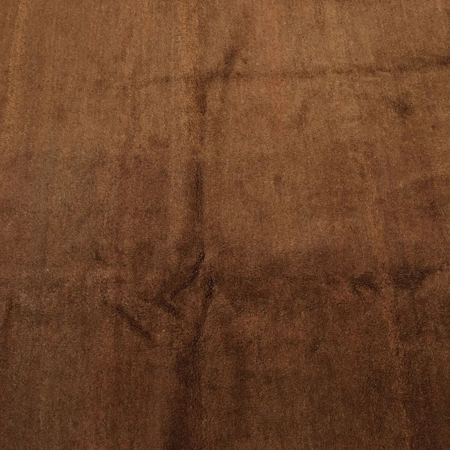 Antique Asian Carpet Wool Thin Knot Handmade 118 x 118 In