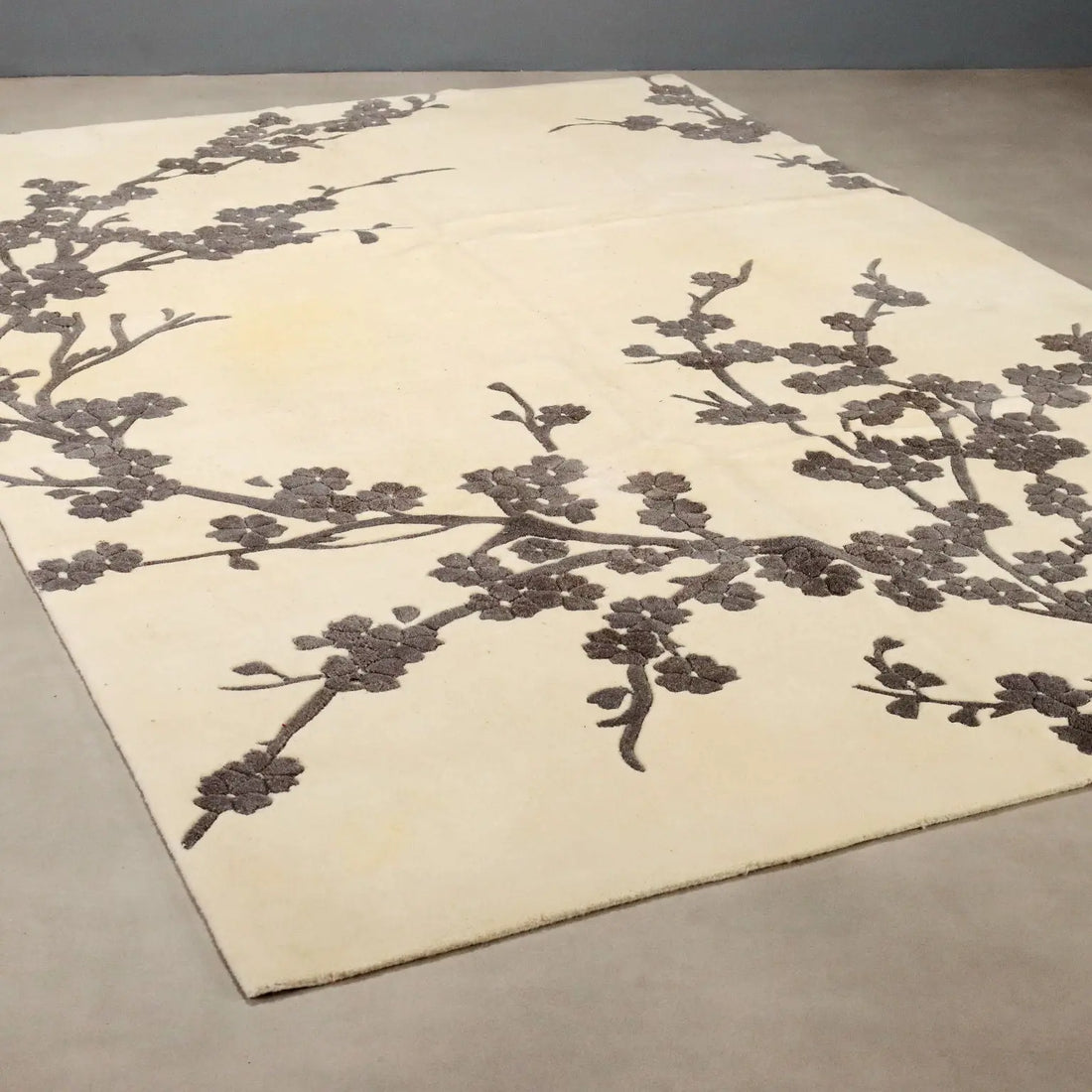 Antique Asian Carpet Wool Heavy Knot Handmade 79 x 118 In