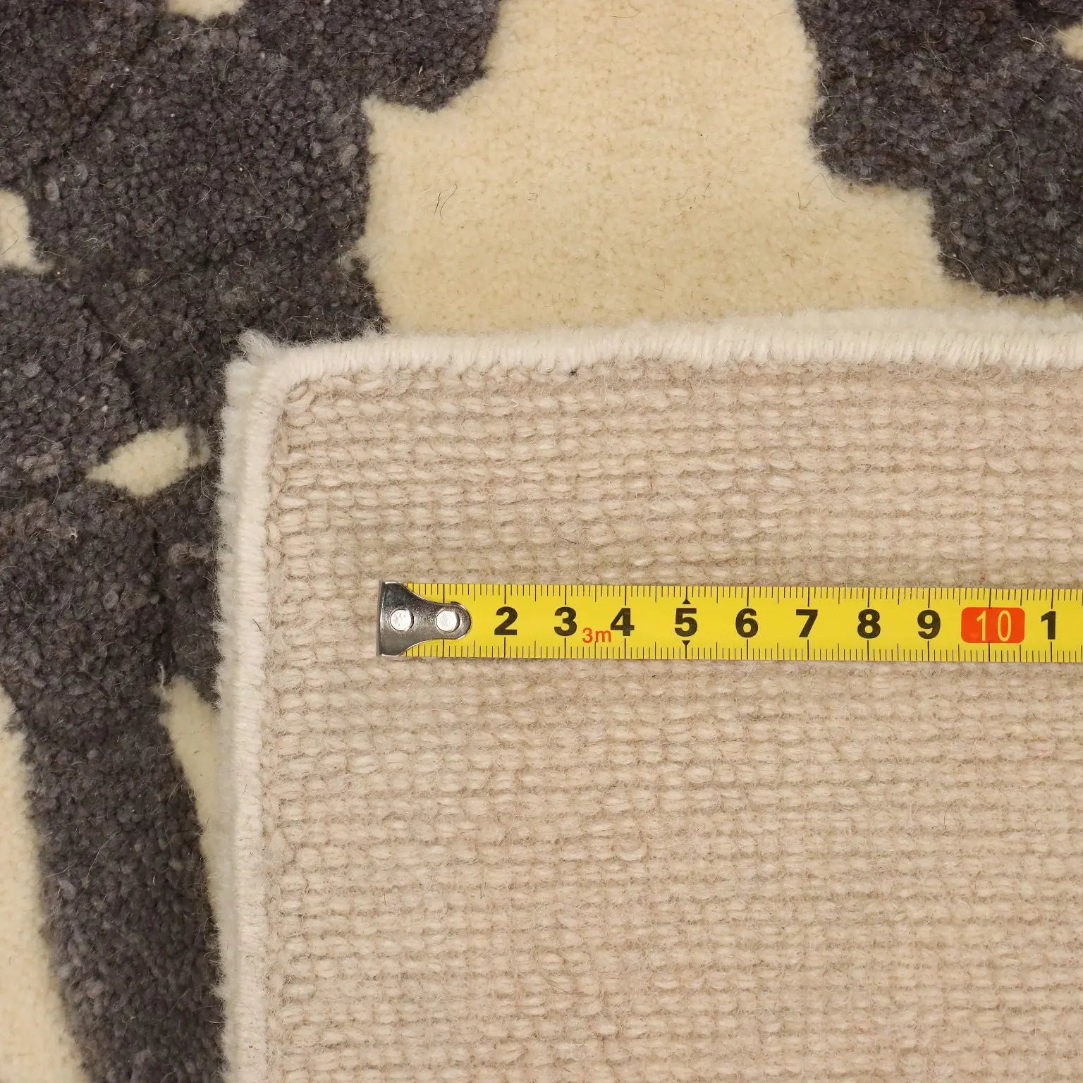 Antique Asian Carpet Wool Heavy Knot Handmade 79 x 118 In