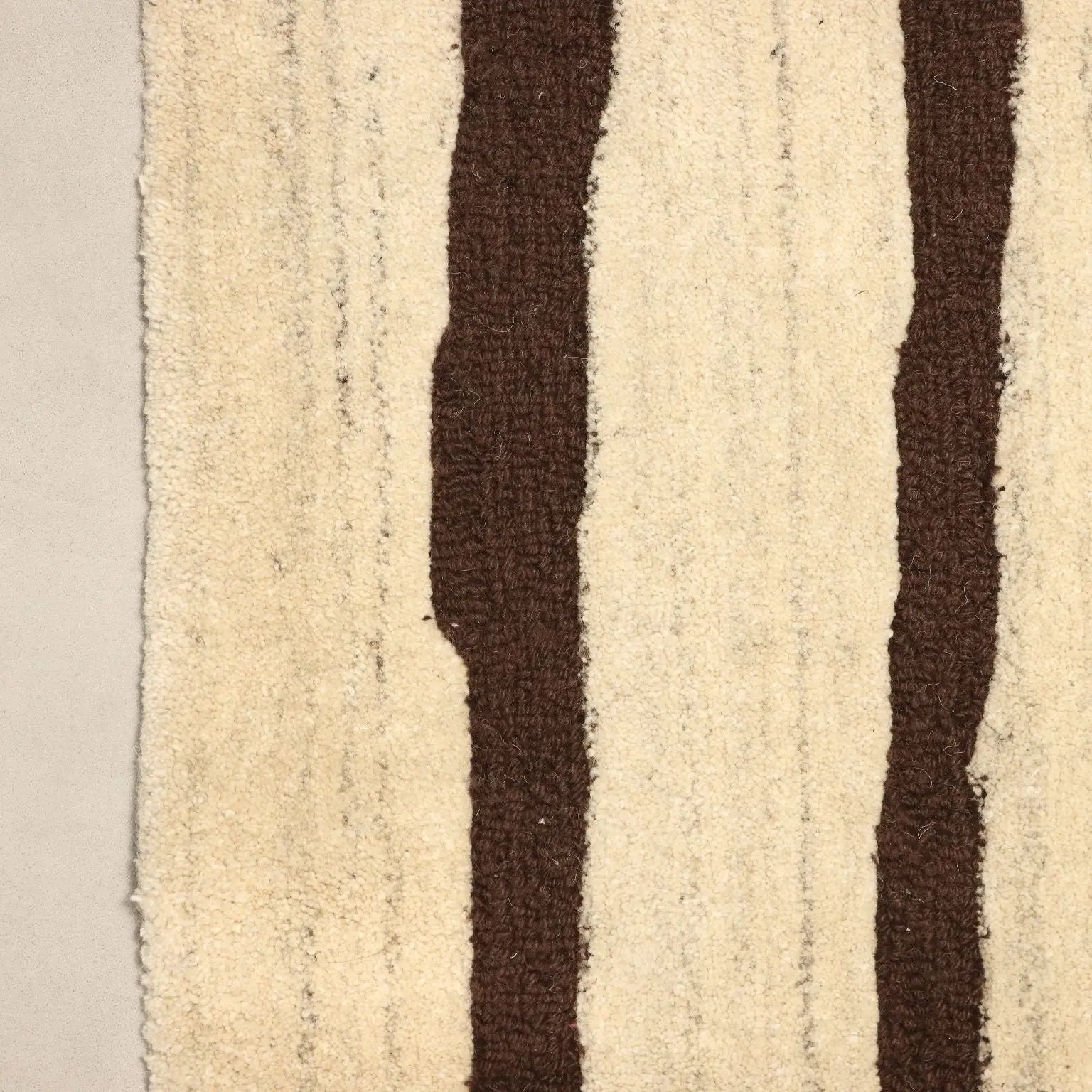 Vintage Sartori Burano Rug Thin Knot Striped 108 x 100 In