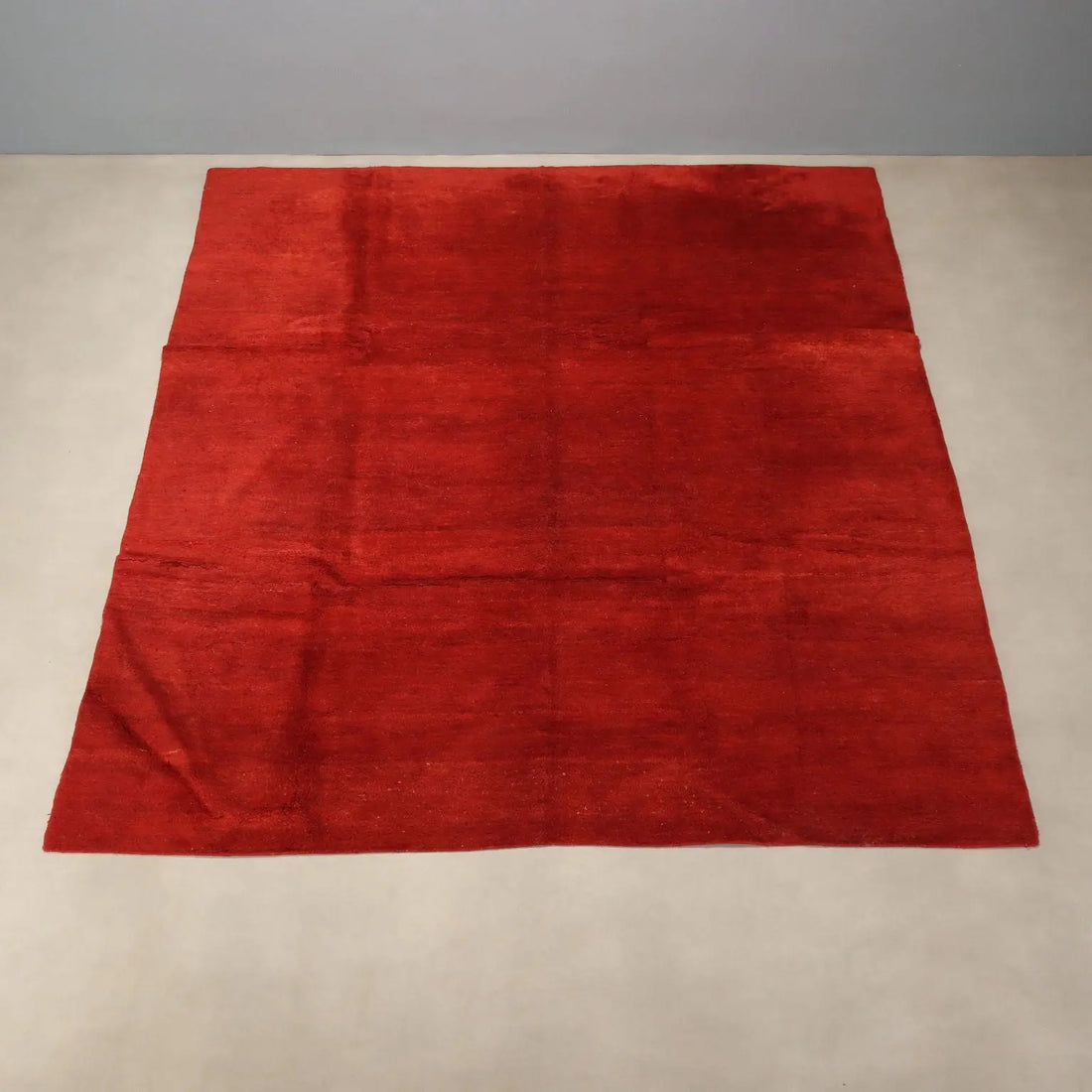 Antique Asian Carpet Wool Heavy Knot Handmade 118 x 98 In