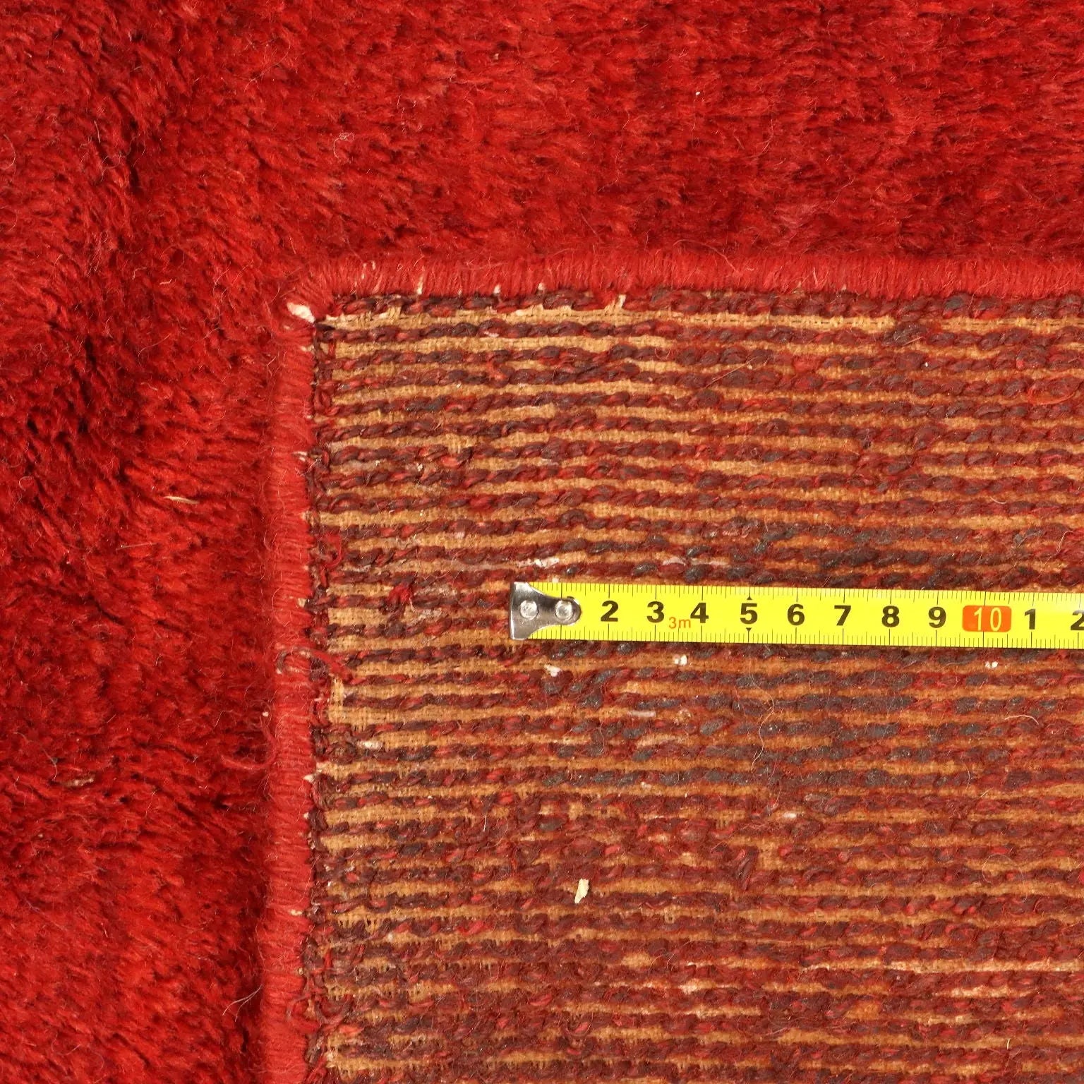 Antique Asian Carpet Wool Heavy Knot Handmade 118 x 98 In