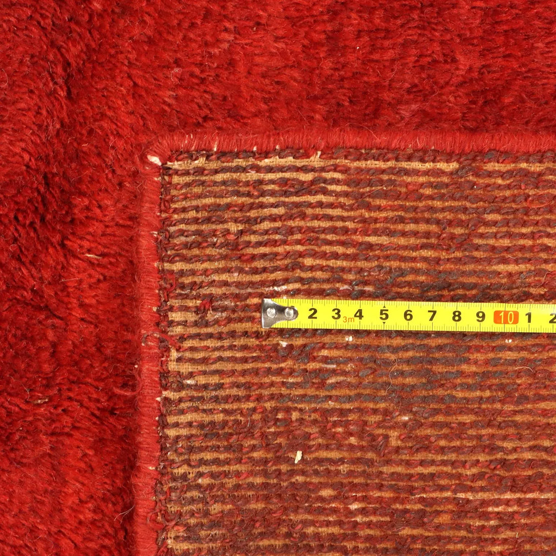 Antique Asian Carpet Wool Heavy Knot Handmade 118 x 98 In
