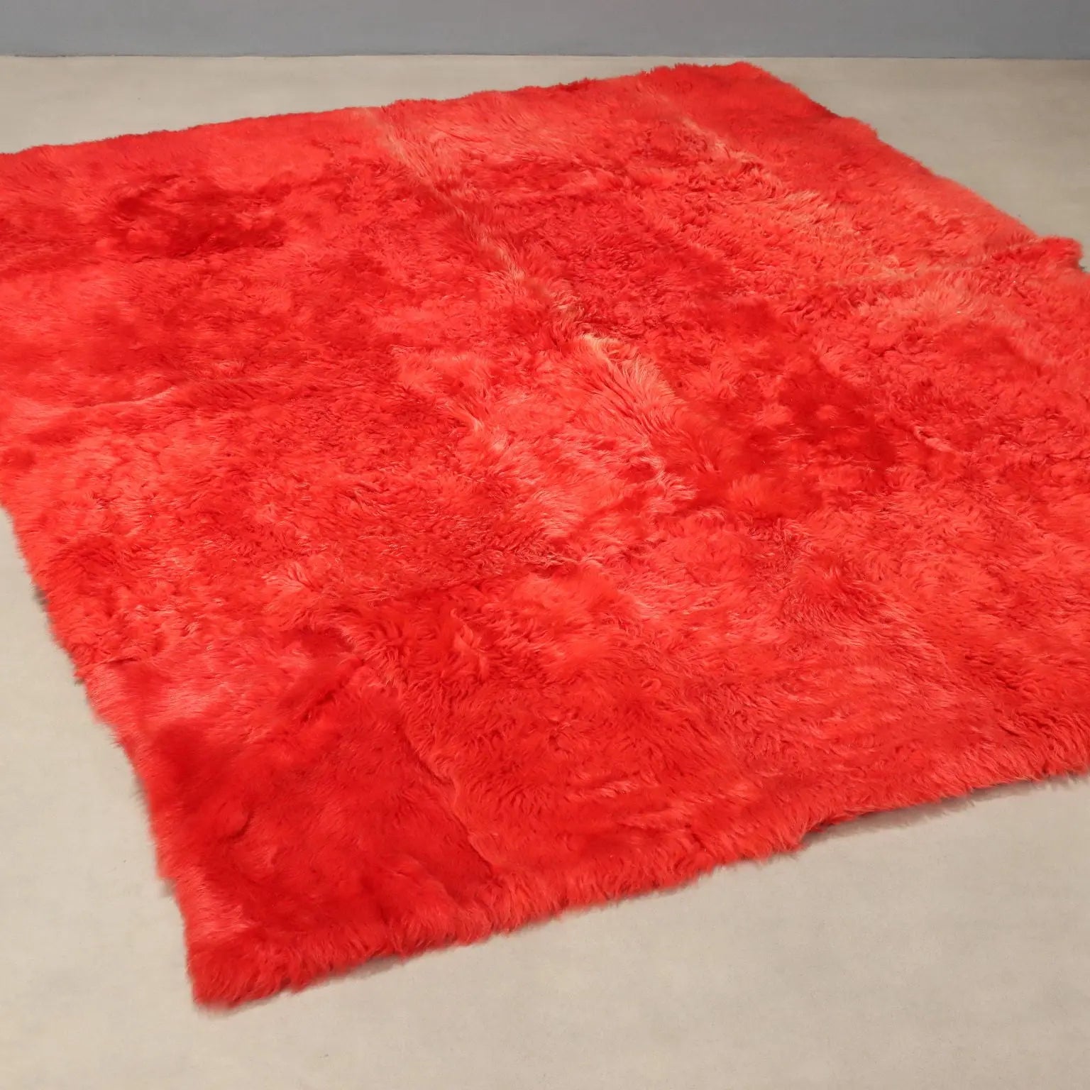Antique Tulu Carpet Wool Handmade Turkey 88 x 71 In