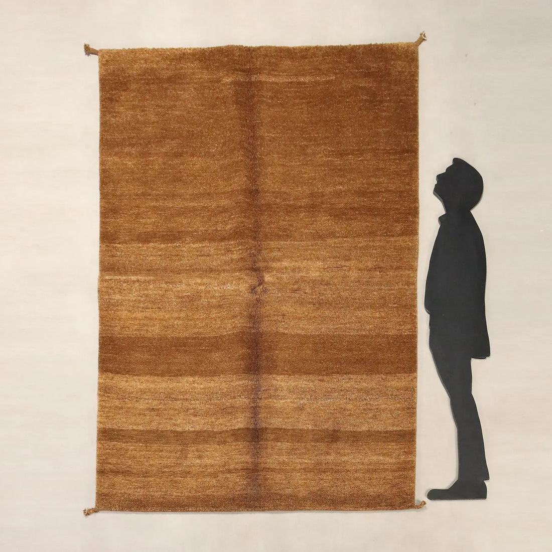 Antique Gabbeh Carpet Wool Heavy Knot Handmade 67 x 94 In