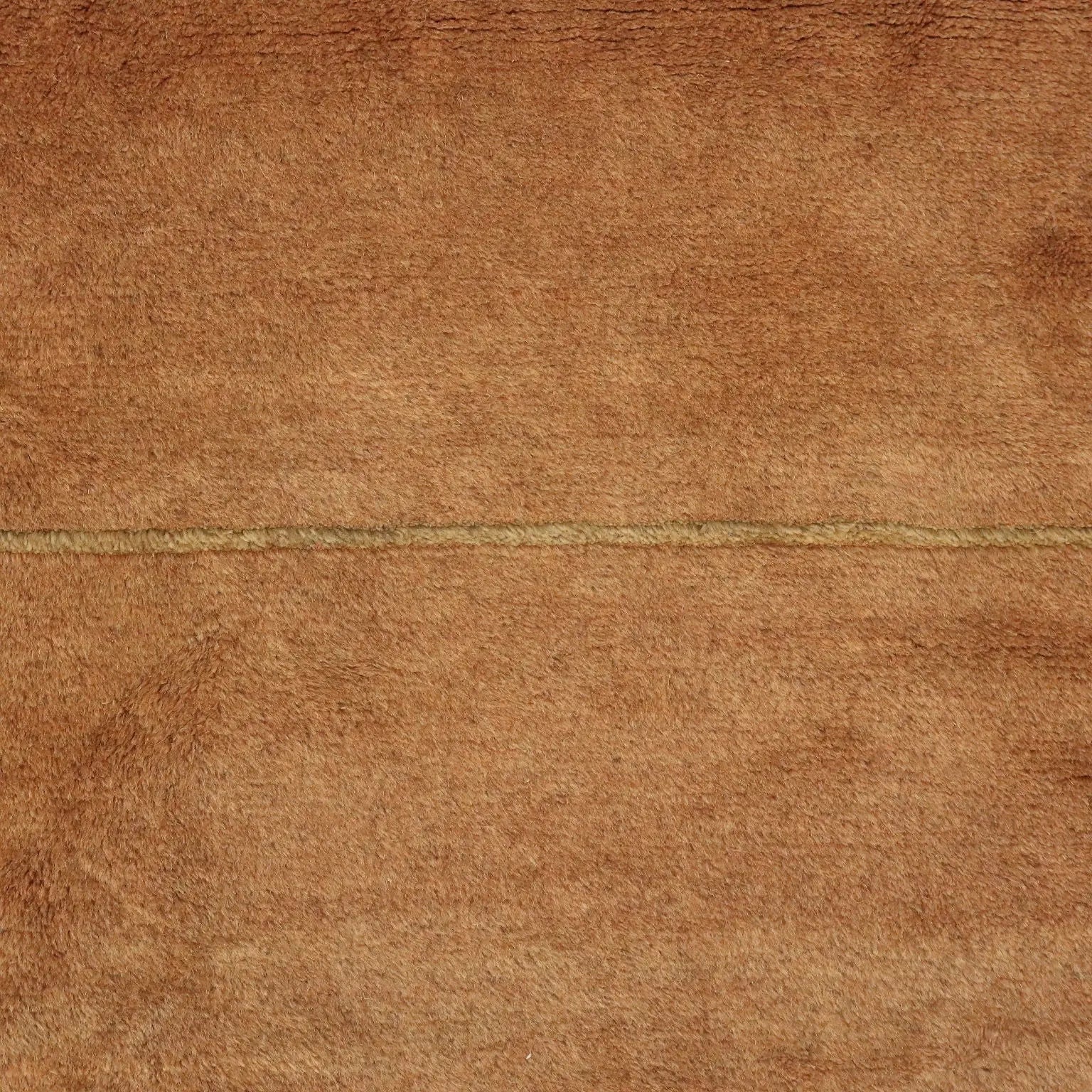 Antique Asian Carpet Wool Heavy Knot Handmade 118 x 31 In