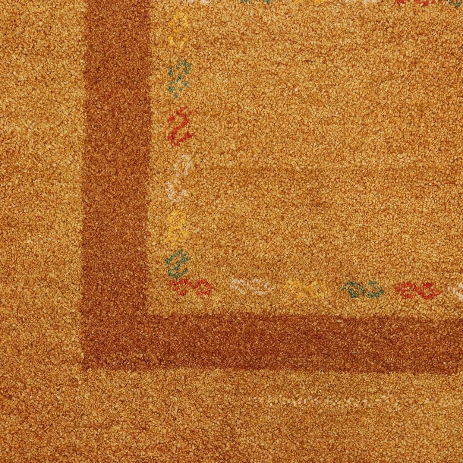 Antique Asian Carpet Cotton Wool Heavy Knot 79 x 55 In