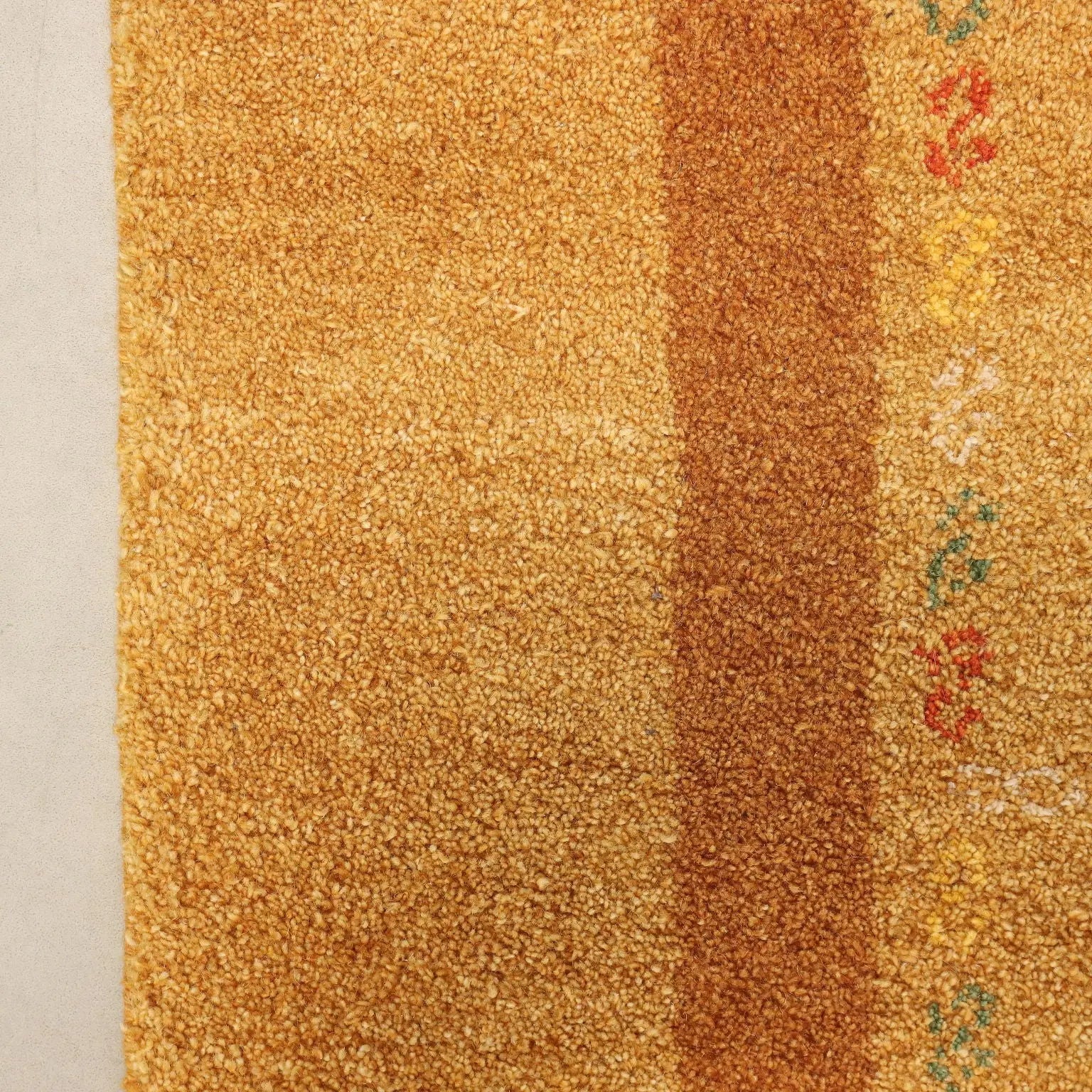 Antique Asian Carpet Cotton Wool Heavy Knot 79 x 55 In