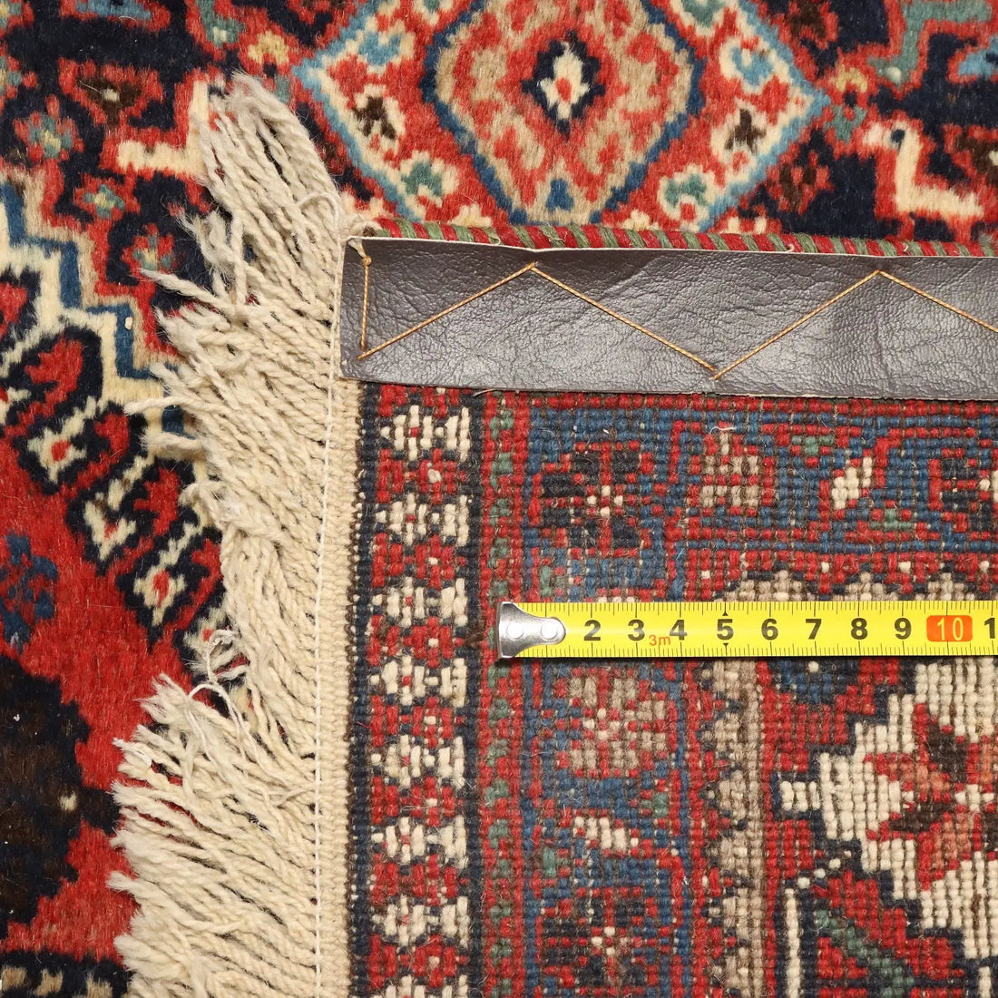 Antique Asian Carpet Wool Heavy Knot Handmade 81 x 77 In