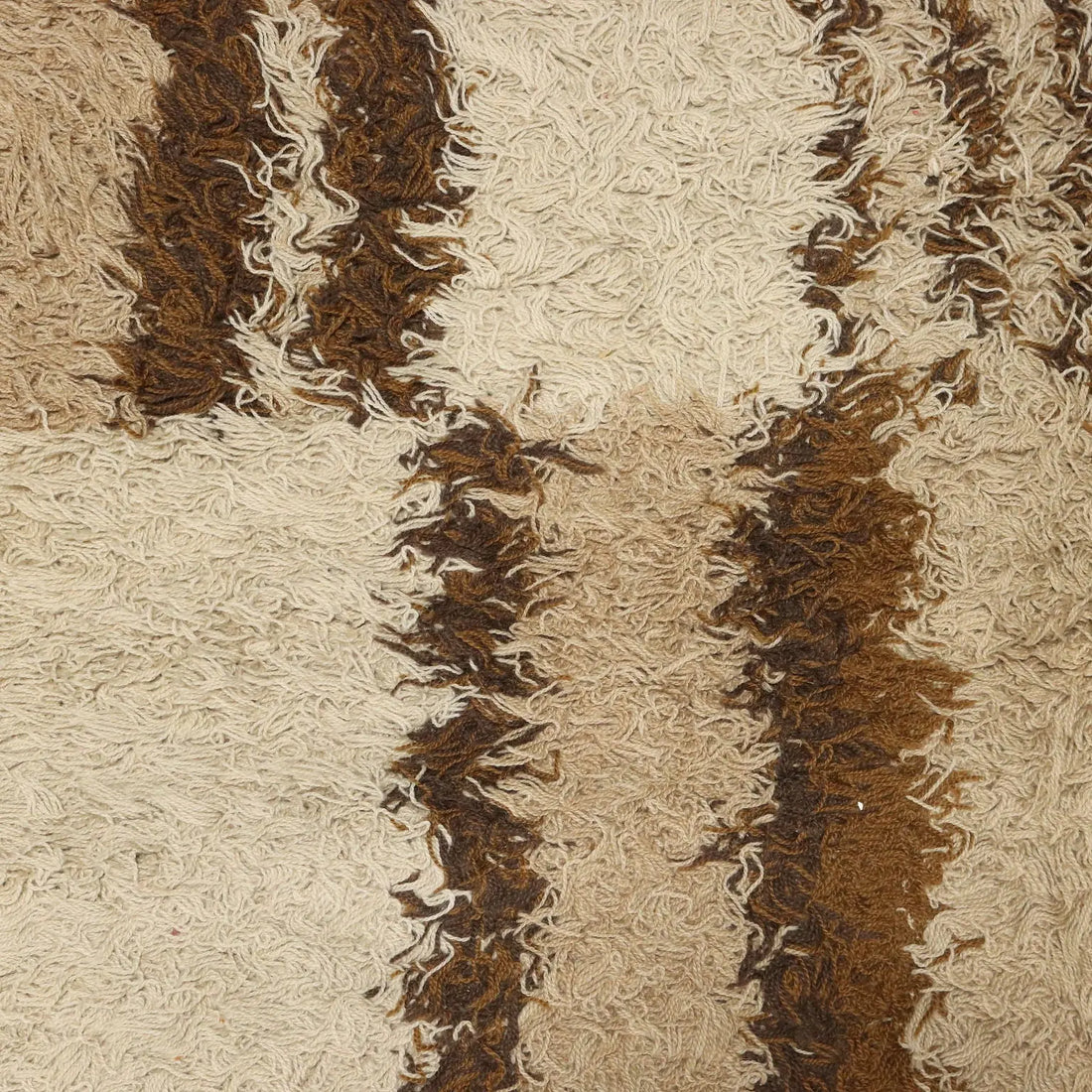 Modern Carpet Wool Heavy Knot Machine Made 87 x 63 In