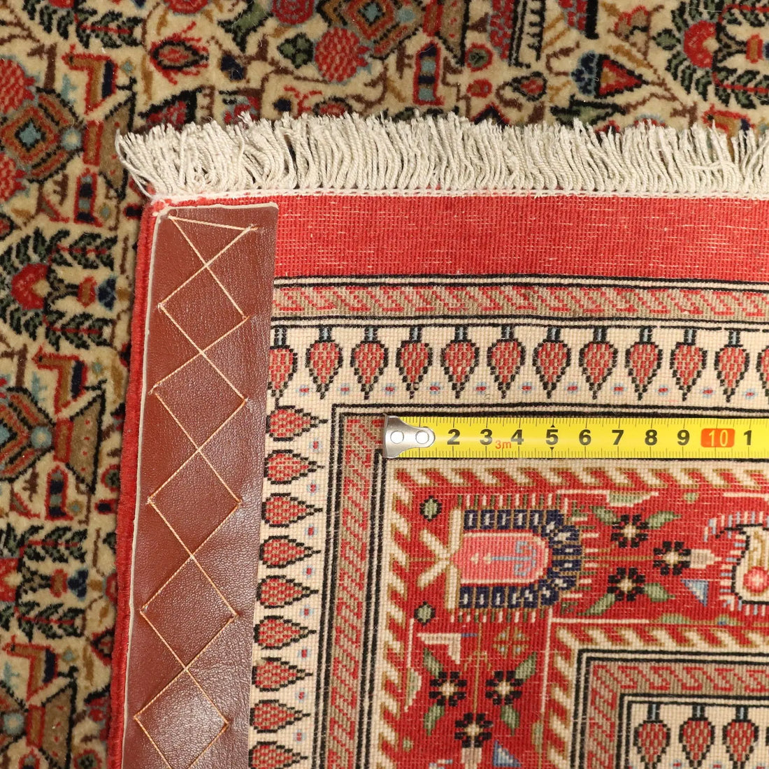 Antique Asian Carpet Cotton Wool Silk Thin Knot 59 x 39 In
