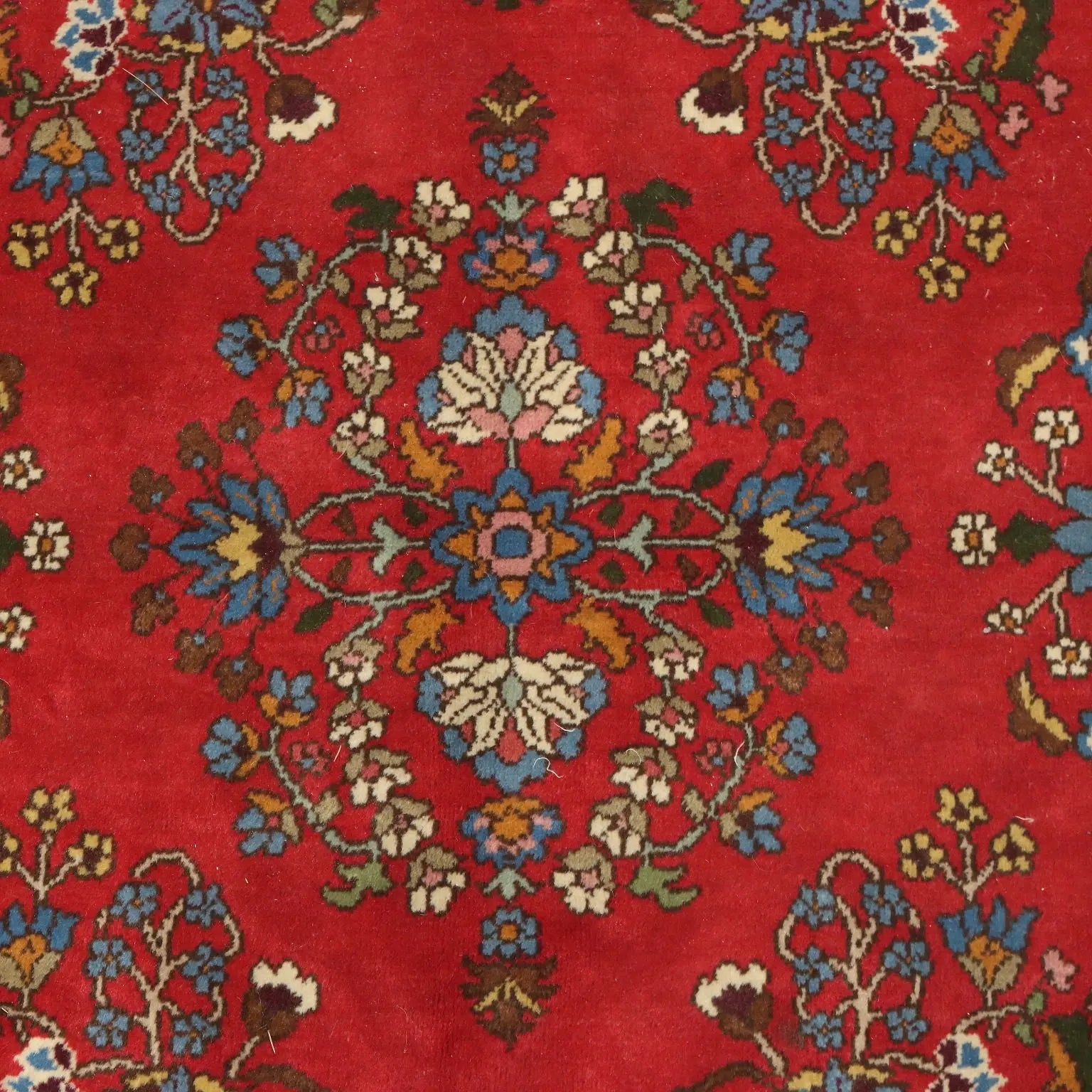 Antique Esparta Carpet Cotton Wool Heavy Knot 102 x 67 In